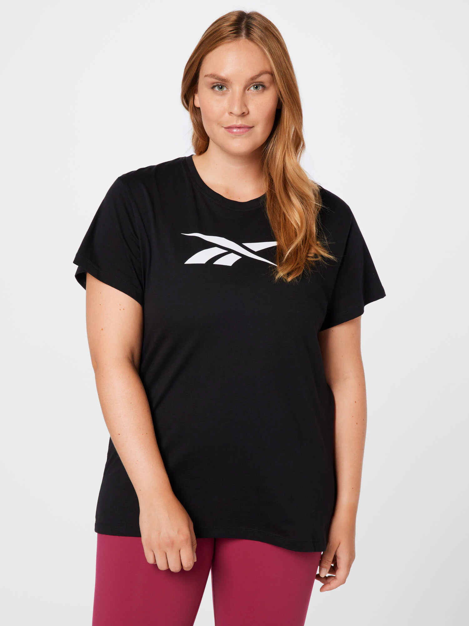 Reebok Tricou funcțional negru / alb - Pled.ro