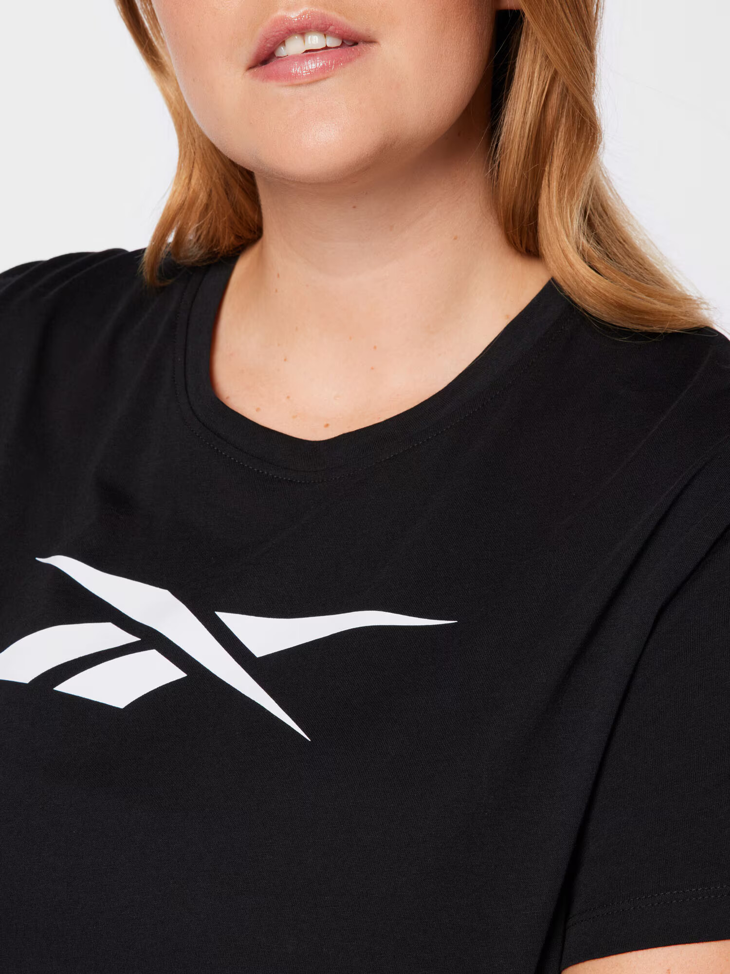 Reebok Tricou funcțional negru / alb - Pled.ro