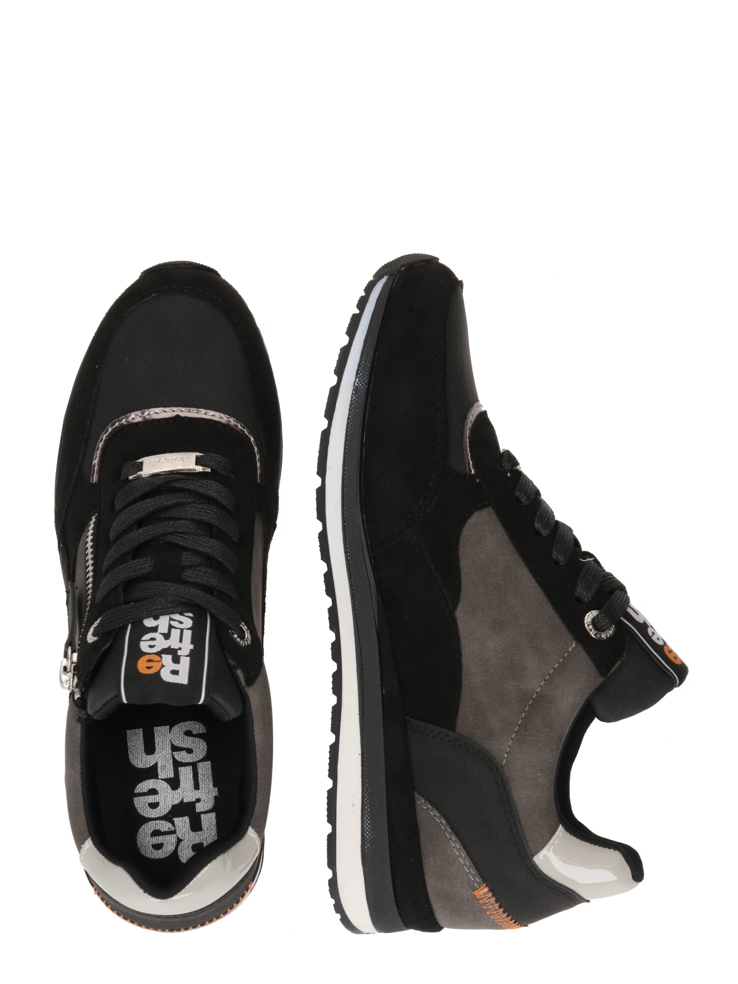 Refresh Sneaker low gri închis / portocaliu / negru - Pled.ro