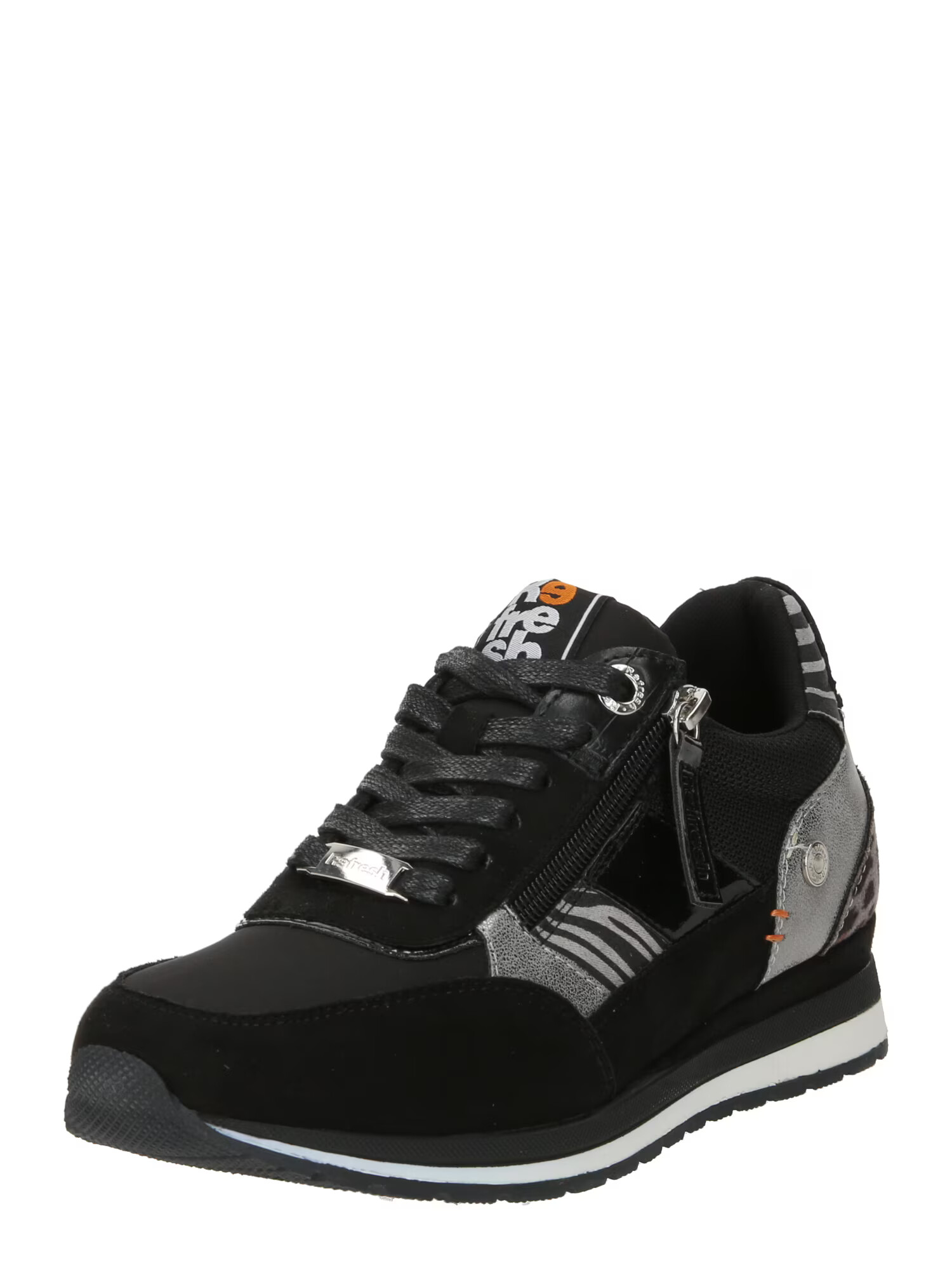 Refresh Sneaker low negru / argintiu - Pled.ro