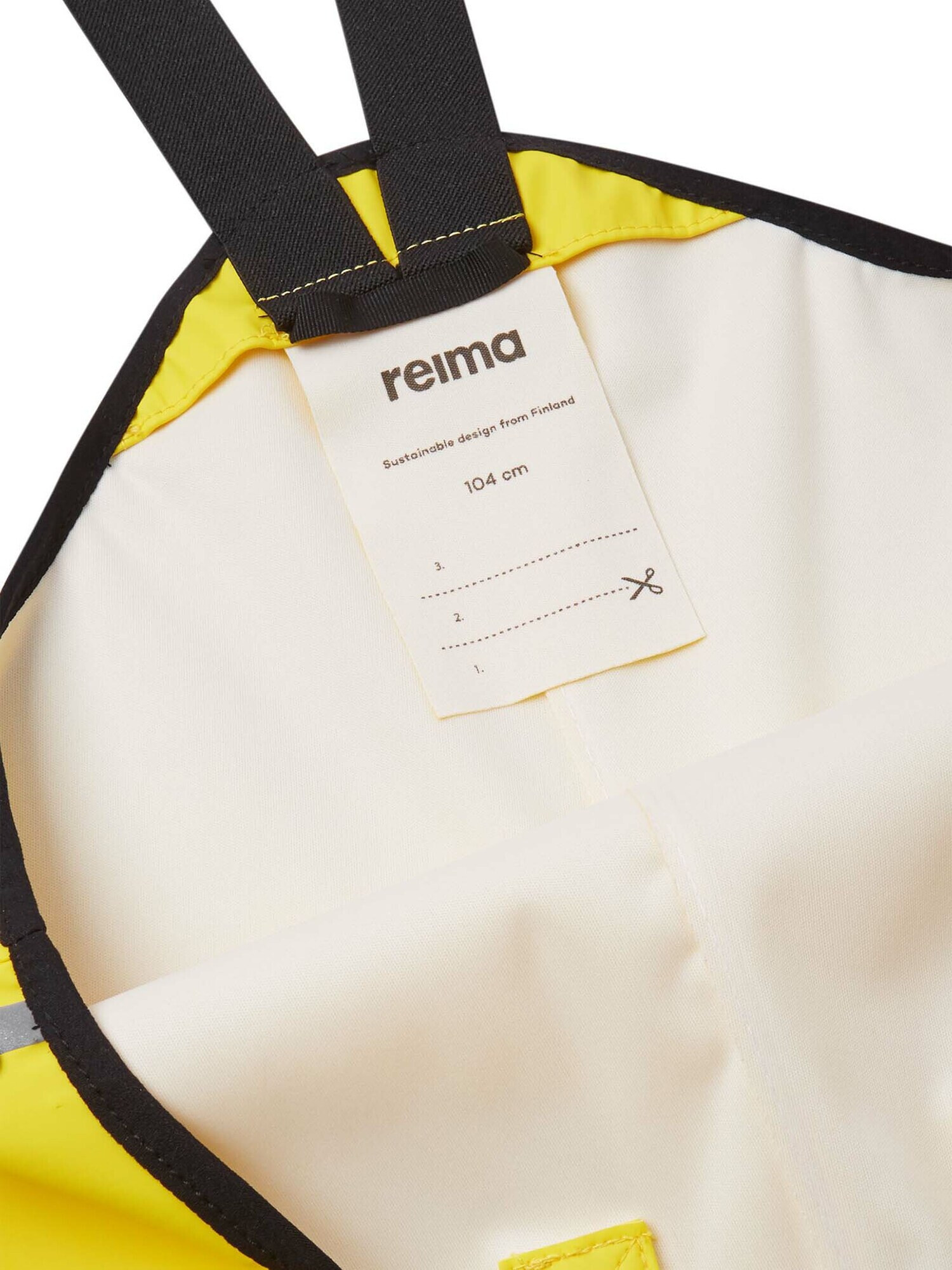 Reima Pantaloni sport 'Lammikko' galben / negru - Pled.ro