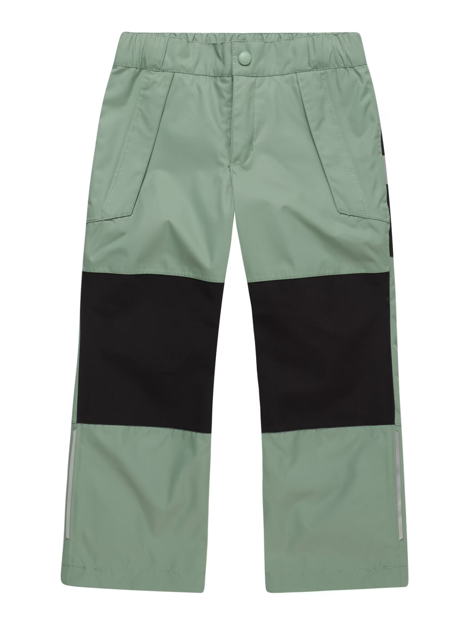 Reima Pantaloni sport 'Lento' verde / negru / argintiu - Pled.ro