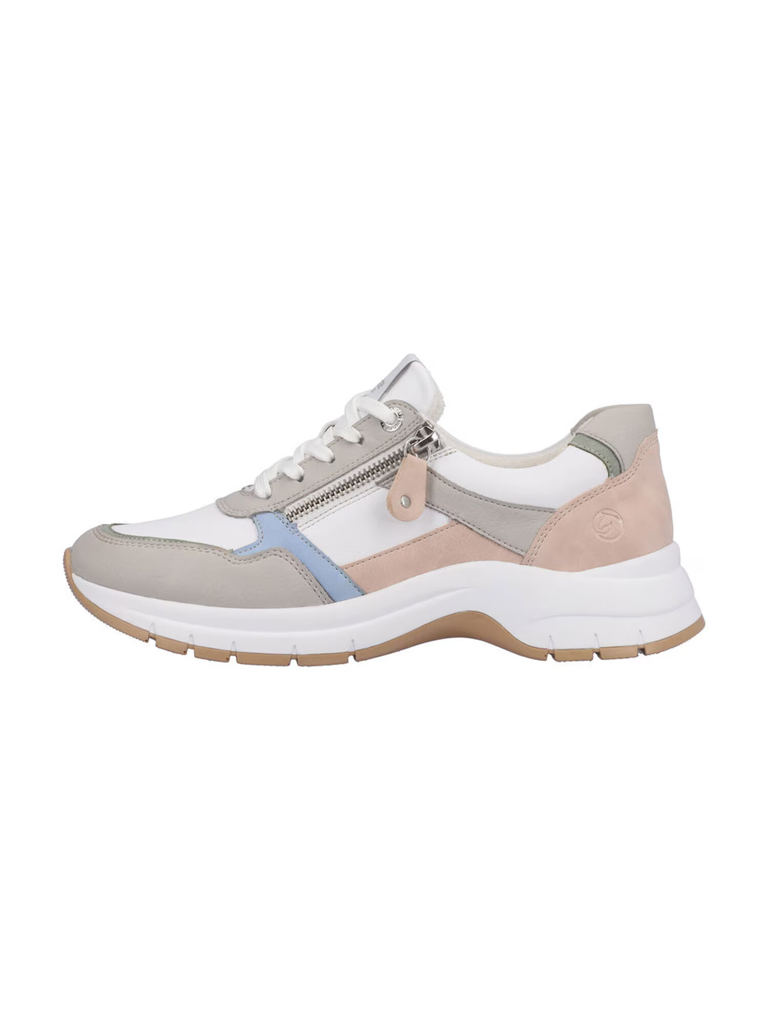 REMONTE Sneaker low albastru deschis / grej / roz pal / alb - Pled.ro