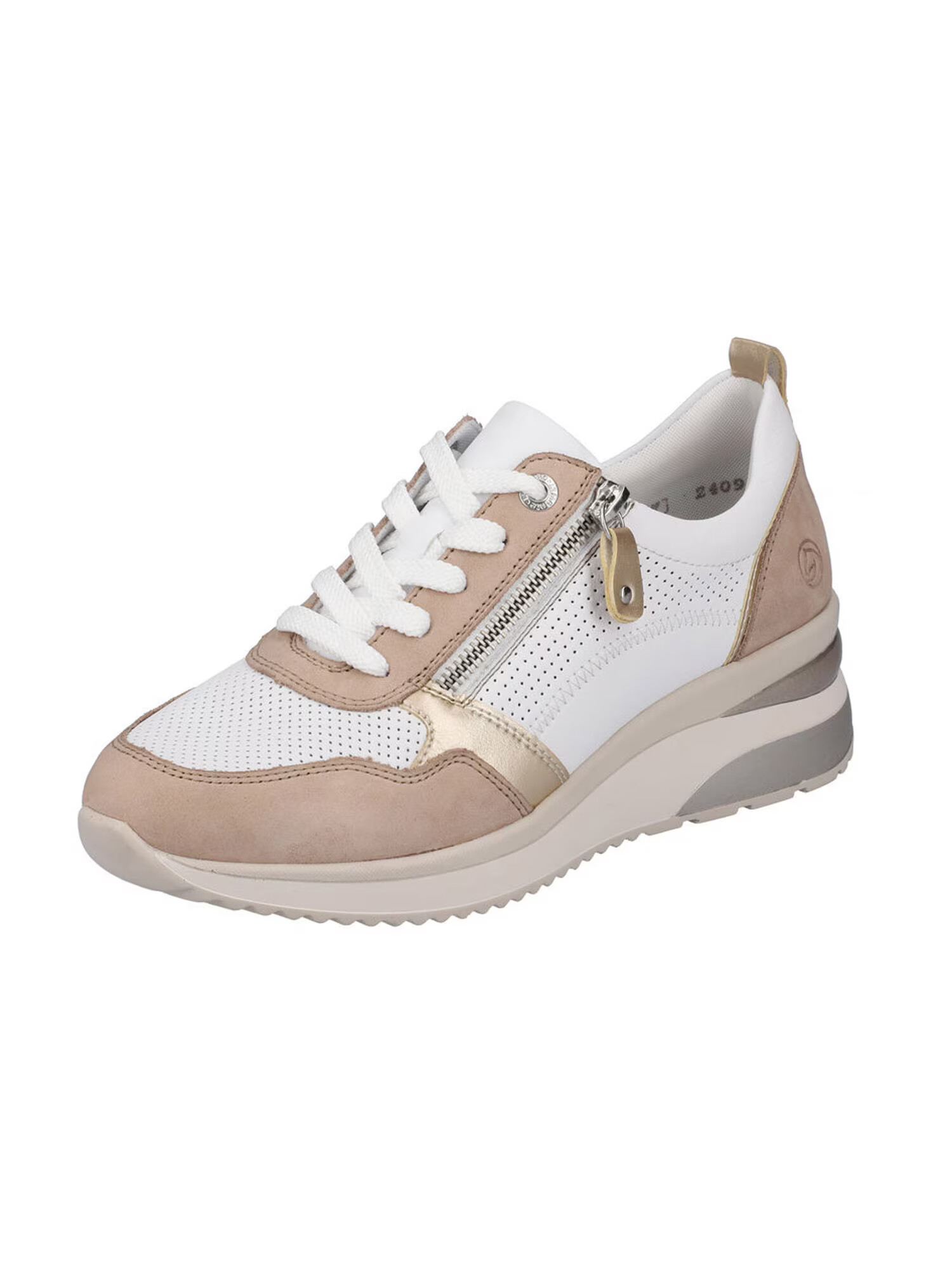 REMONTE Sneaker low auriu / roz pal / alb - Pled.ro