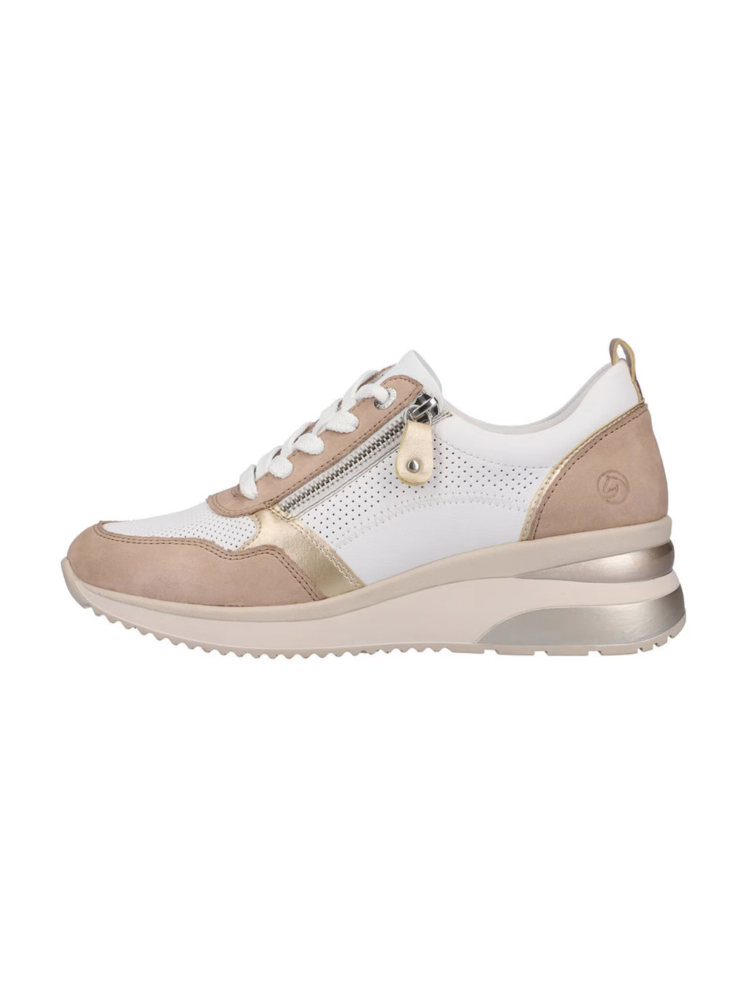 REMONTE Sneaker low auriu / roz pal / alb - Pled.ro