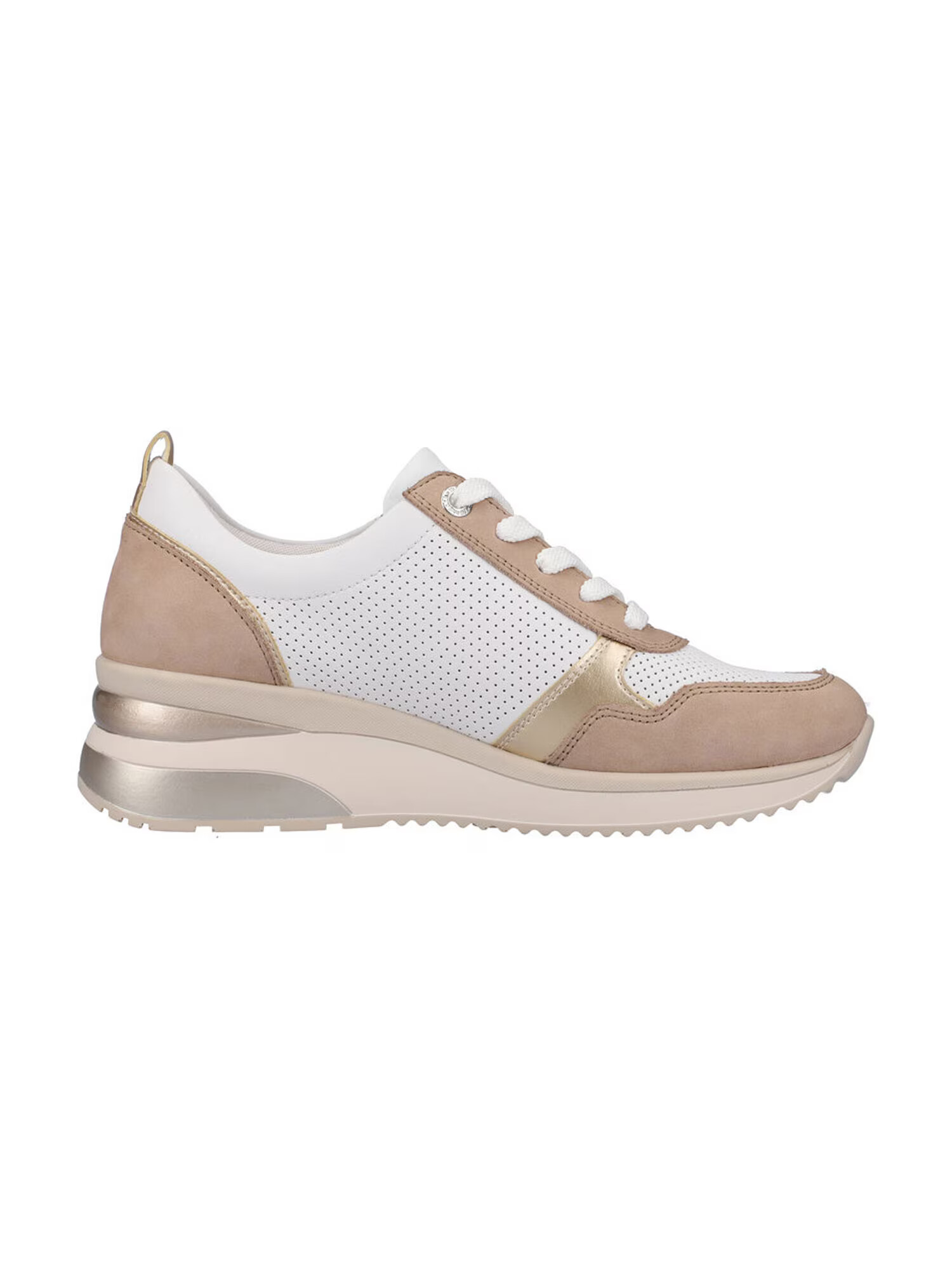 REMONTE Sneaker low auriu / roz pal / alb - Pled.ro