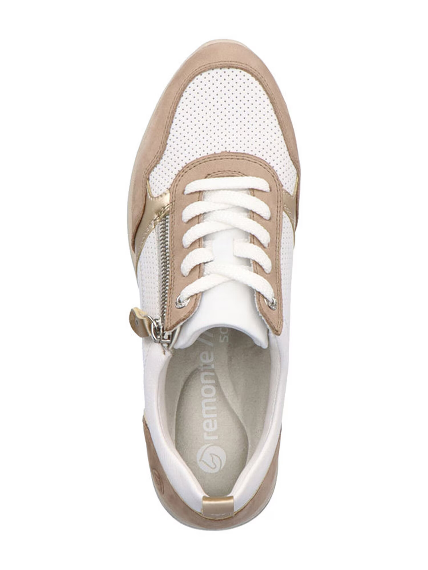 REMONTE Sneaker low auriu / roz pal / alb - Pled.ro