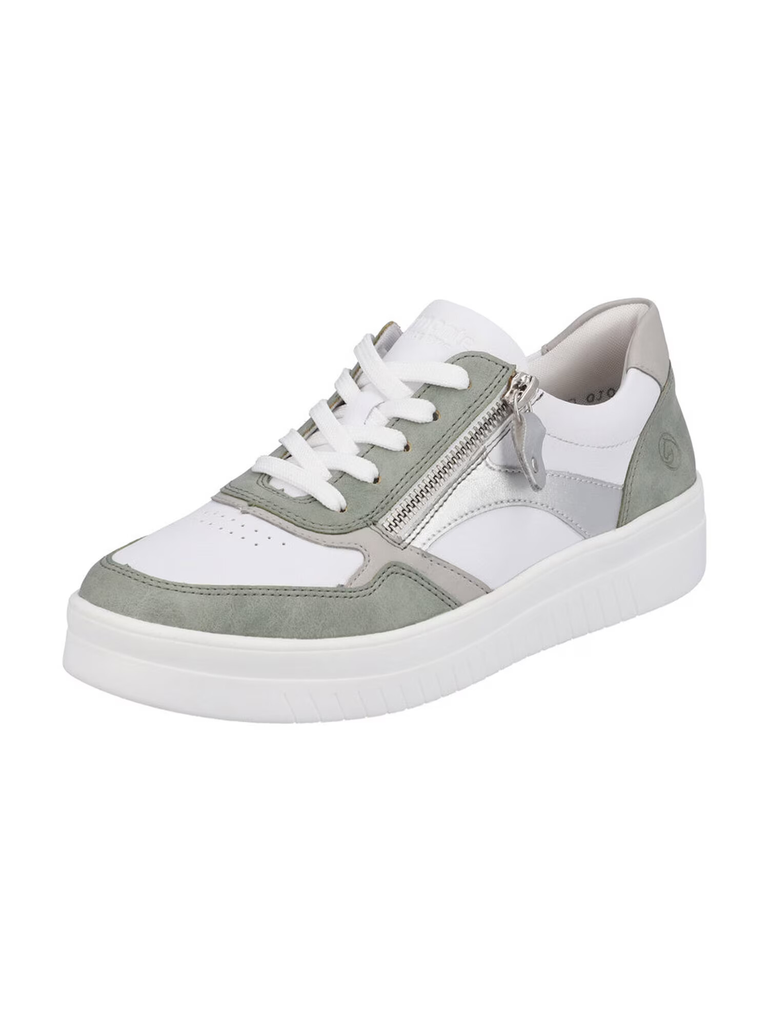 REMONTE Sneaker low grej / kaki / argintiu / alb - Pled.ro