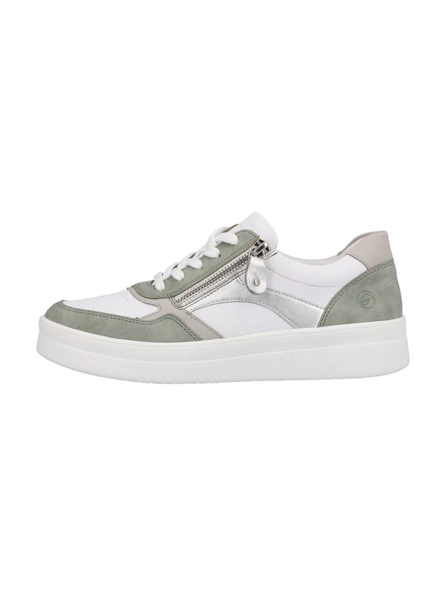 REMONTE Sneaker low grej / kaki / argintiu / alb - Pled.ro