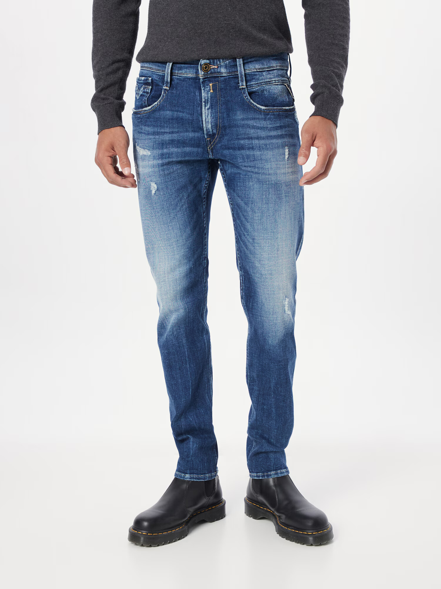 REPLAY Jeans 'Anbass' albastru denim - Pled.ro