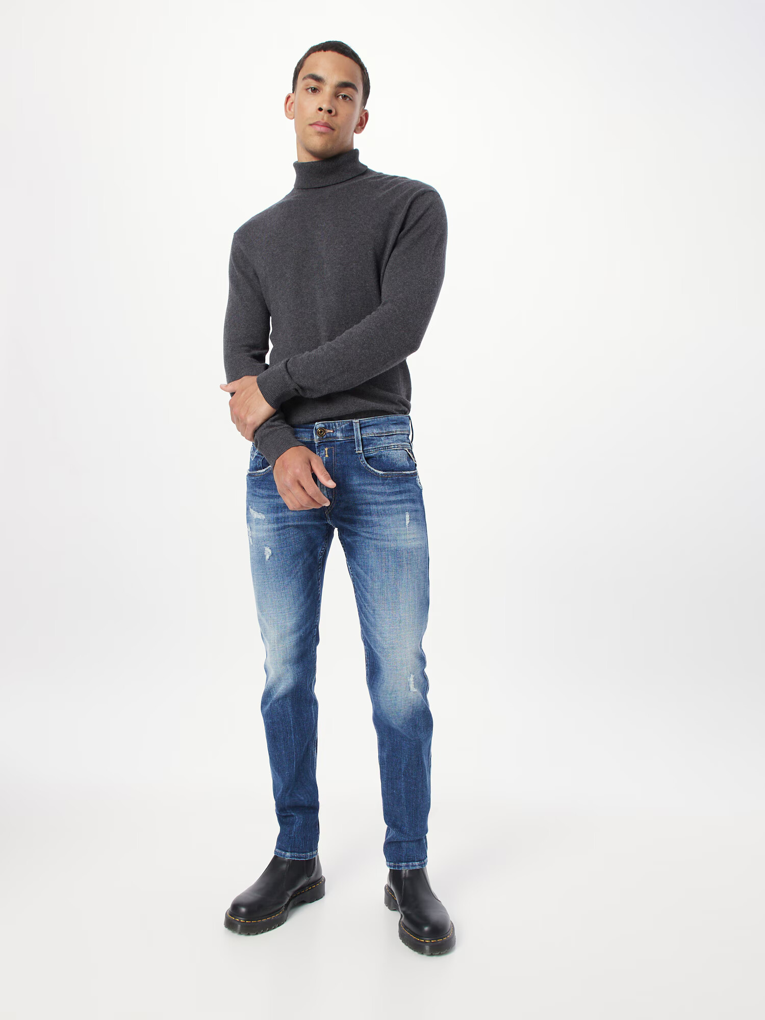 REPLAY Jeans 'Anbass' albastru denim - Pled.ro