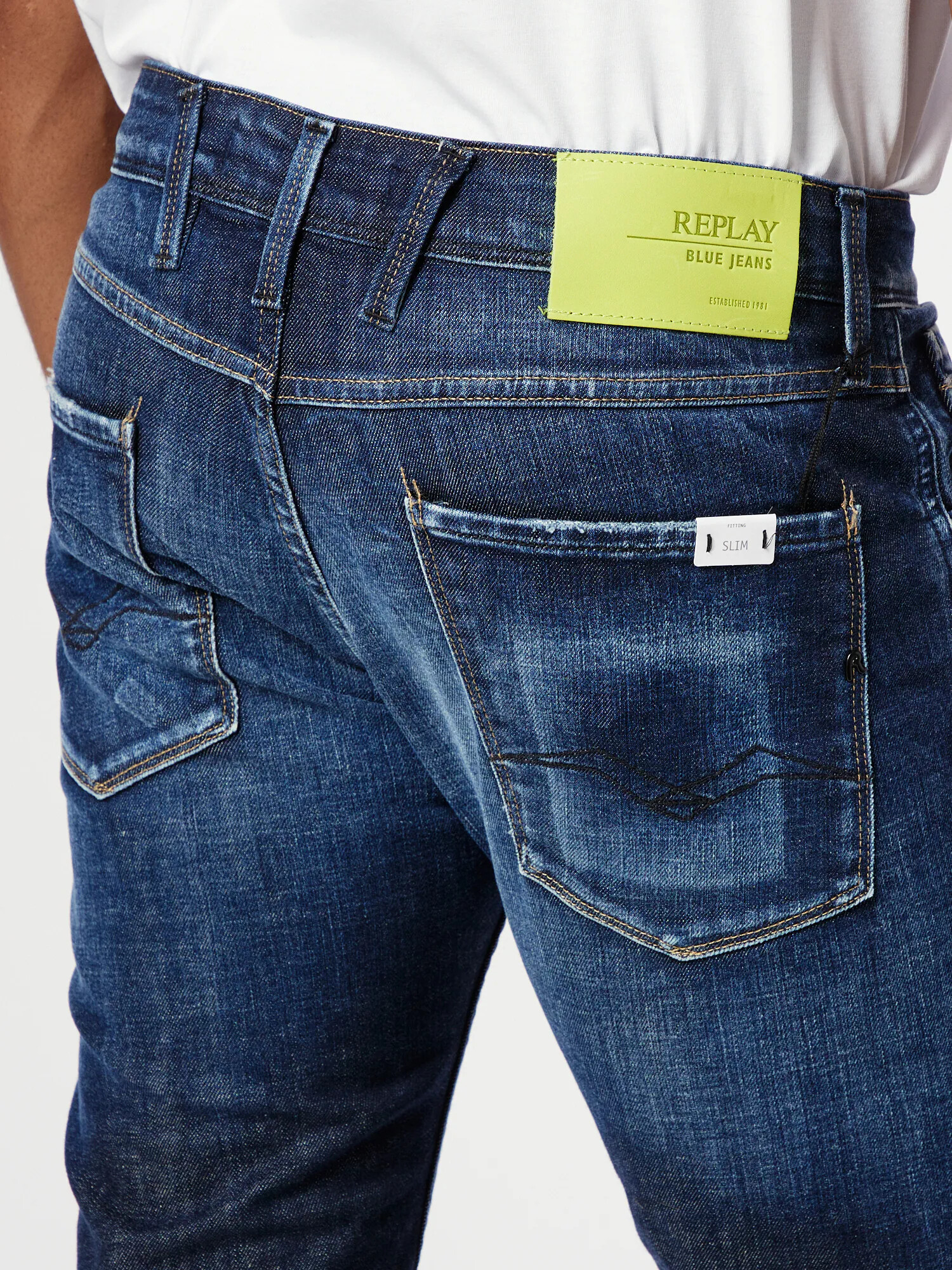 REPLAY Jeans albastru închis - Pled.ro