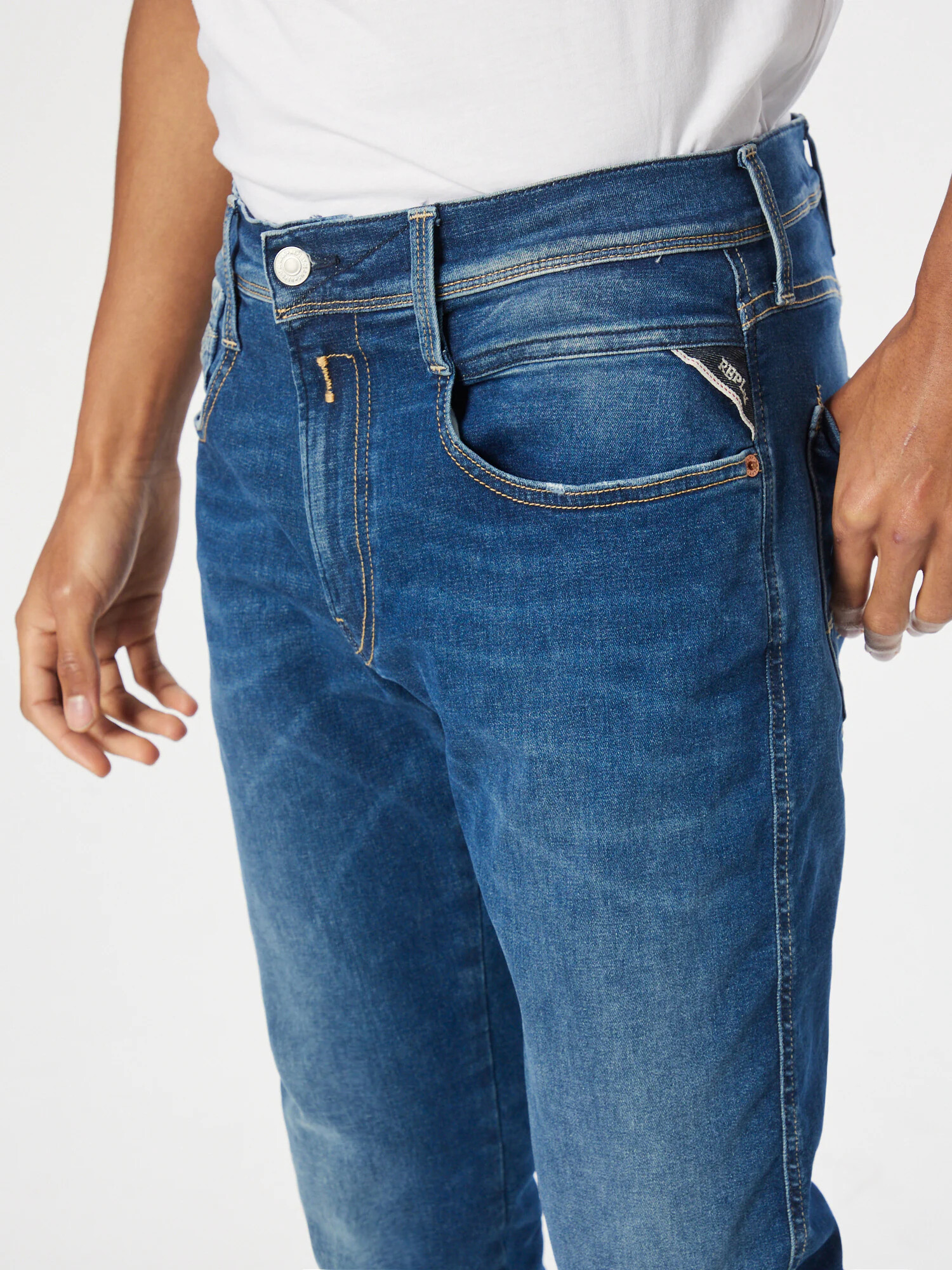 REPLAY Jeans 'Anbass' albastru denim - Pled.ro