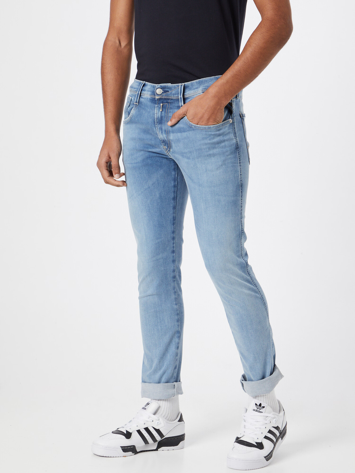 REPLAY Jeans 'Anbass' albastru denim - Pled.ro