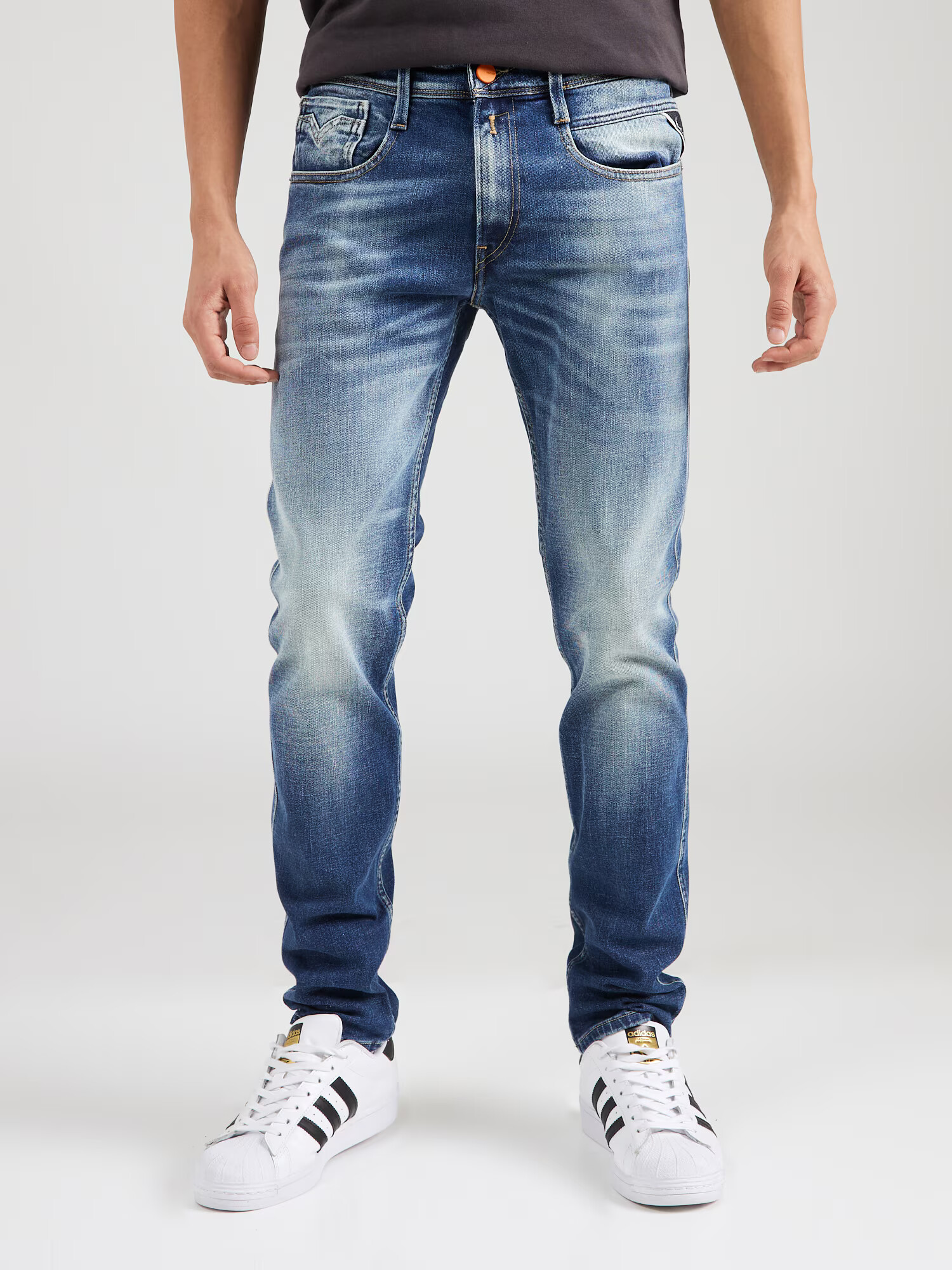 REPLAY Jeans 'ANBASS' albastru denim - Pled.ro