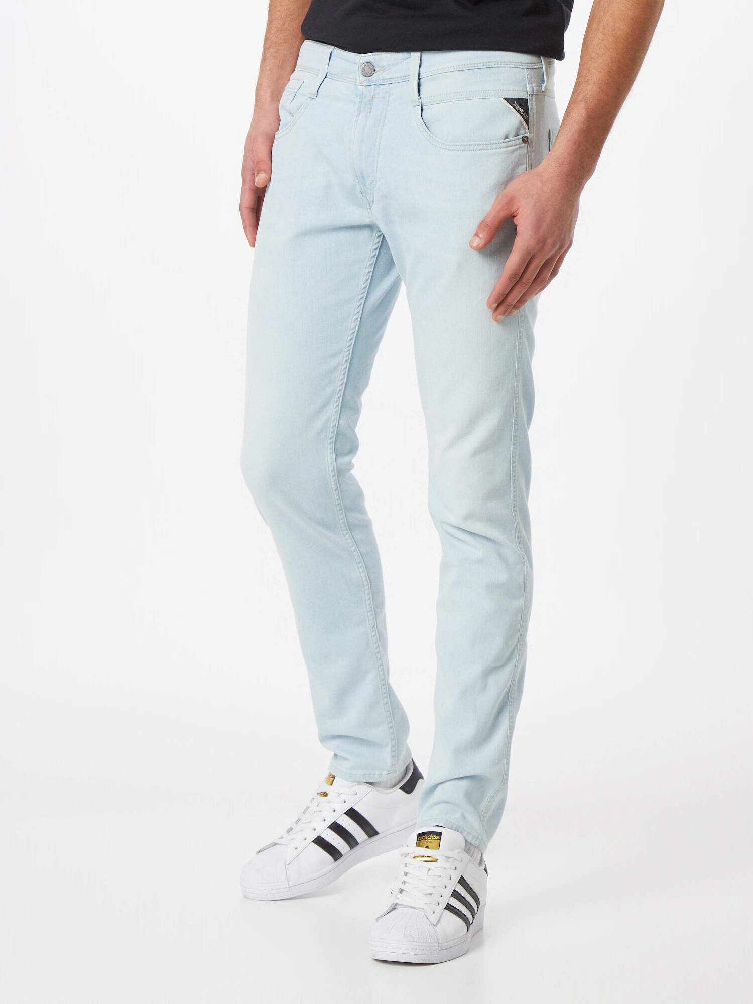 REPLAY Jeans 'ANBASS' albastru deschis - Pled.ro