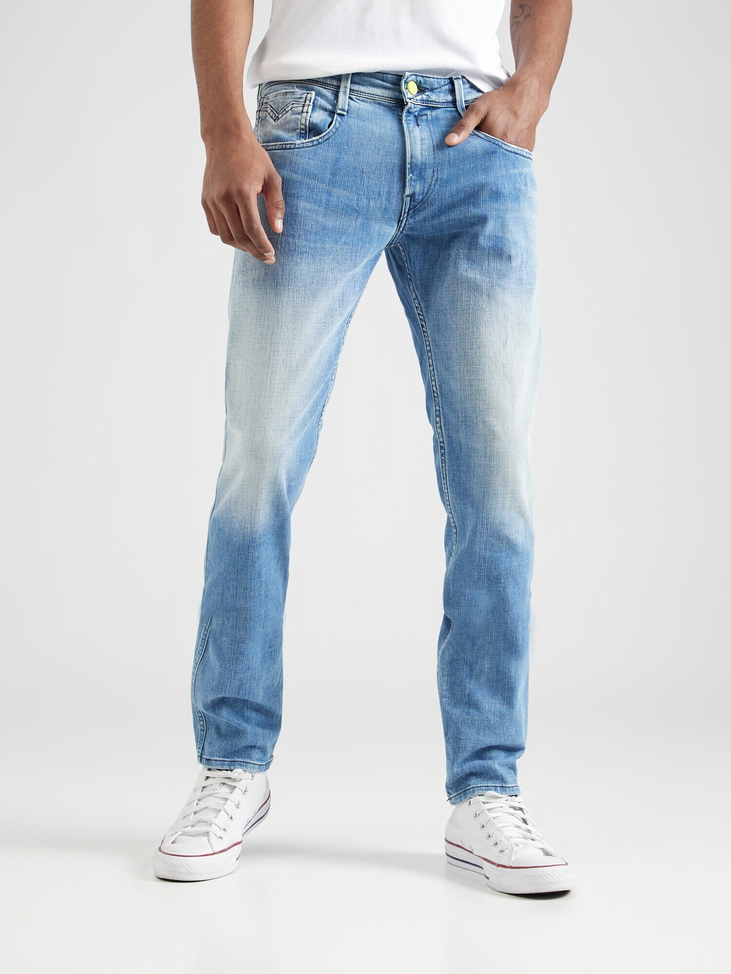 REPLAY Jeans 'ANBASS' albastru deschis - Pled.ro