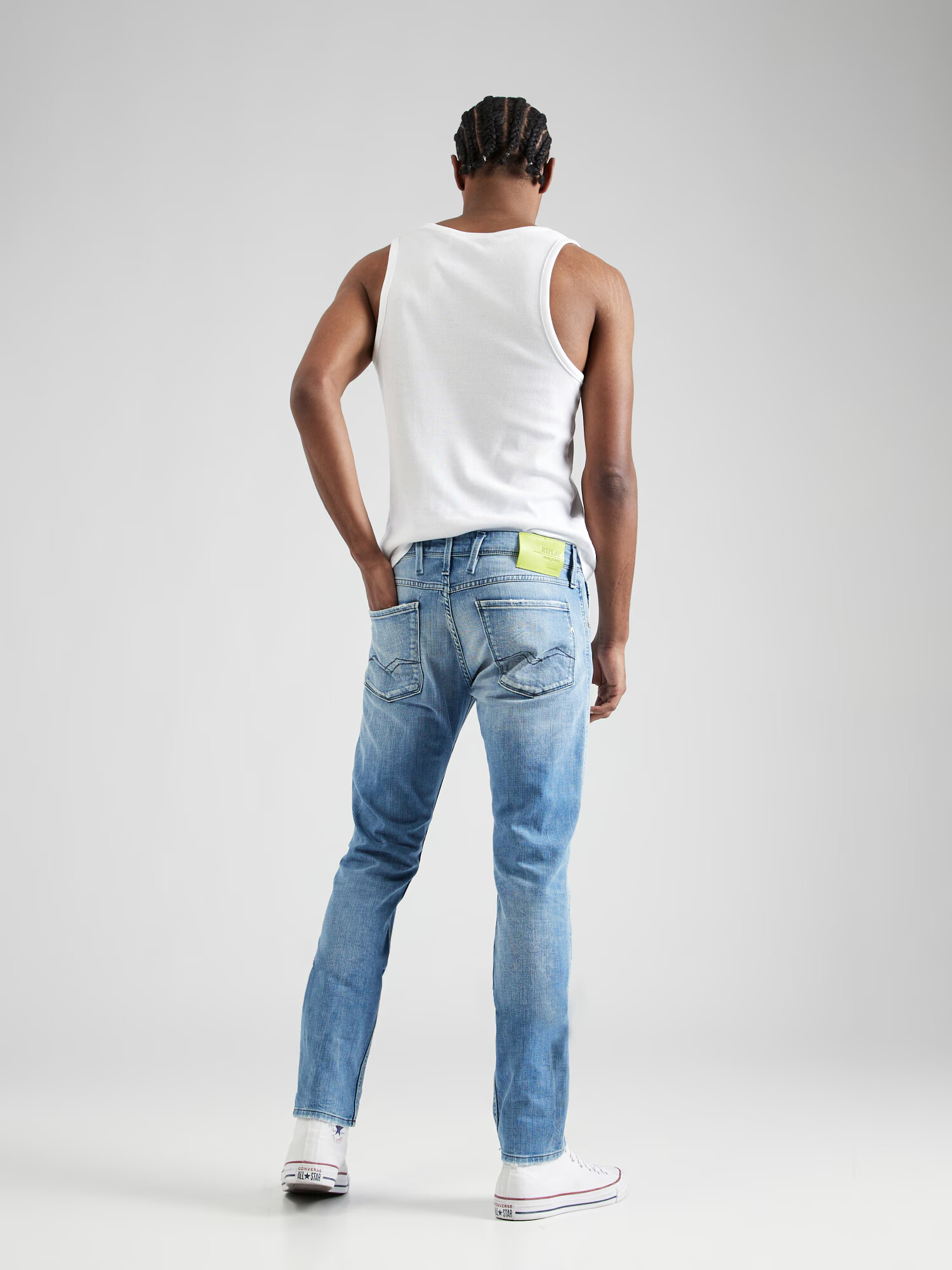 REPLAY Jeans 'ANBASS' albastru deschis - Pled.ro