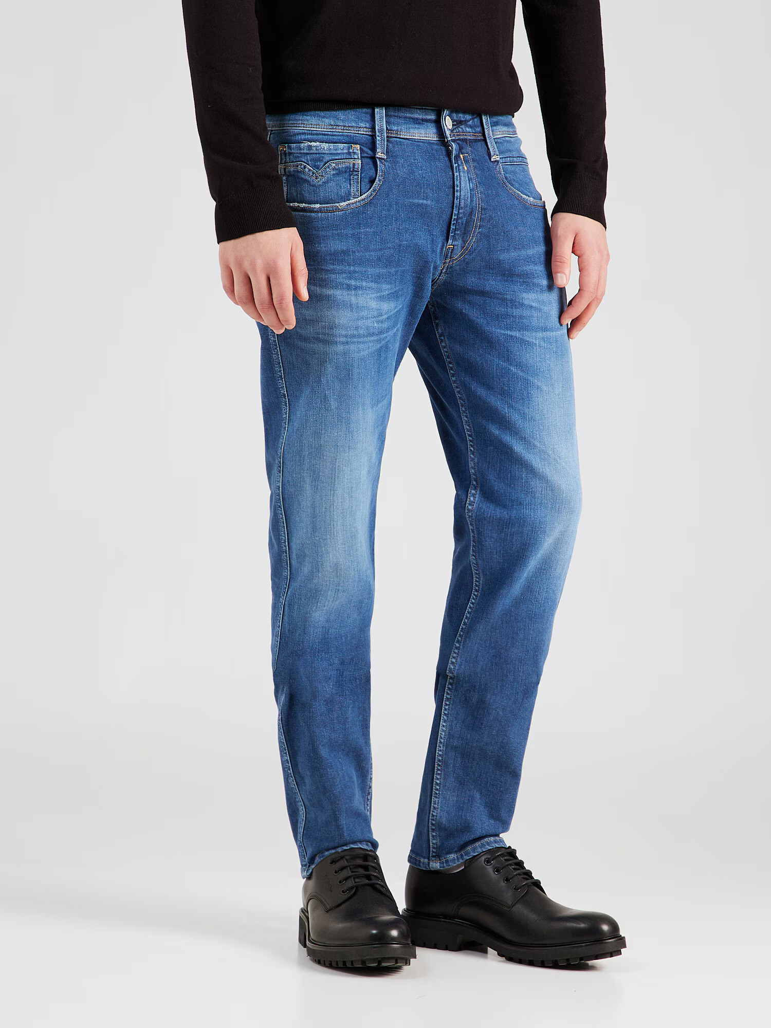 REPLAY Jeans 'ANBASS' albastru închis - Pled.ro