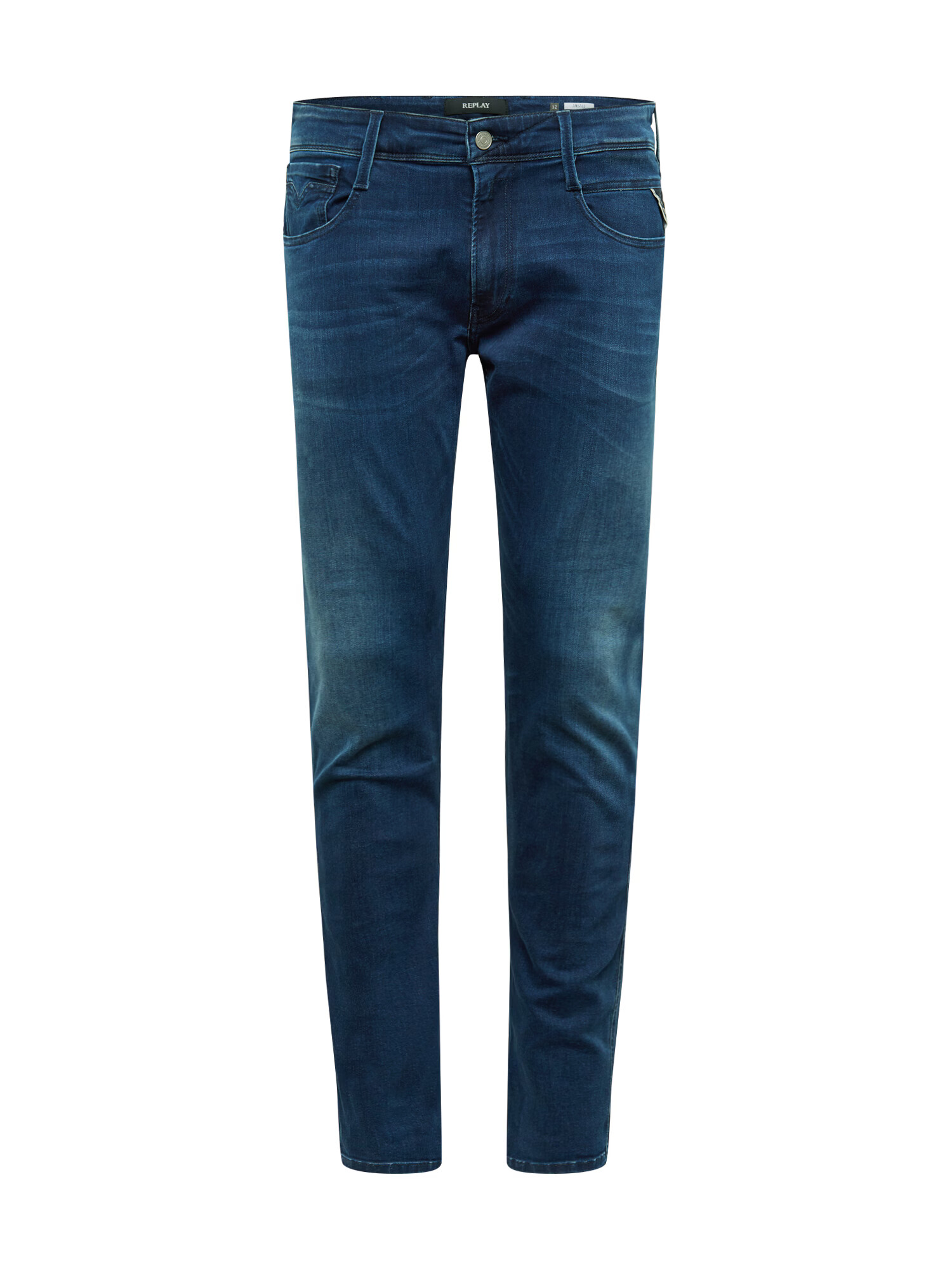 REPLAY Jeans 'Anbass' albastru închis / maro caramel / negru - Pled.ro