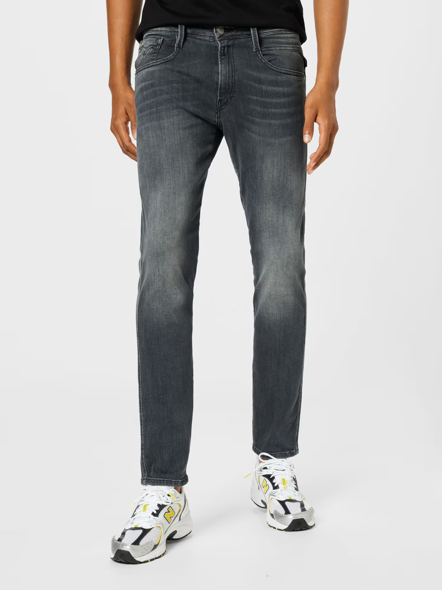 REPLAY Jeans 'ANBASS' gri denim - Pled.ro