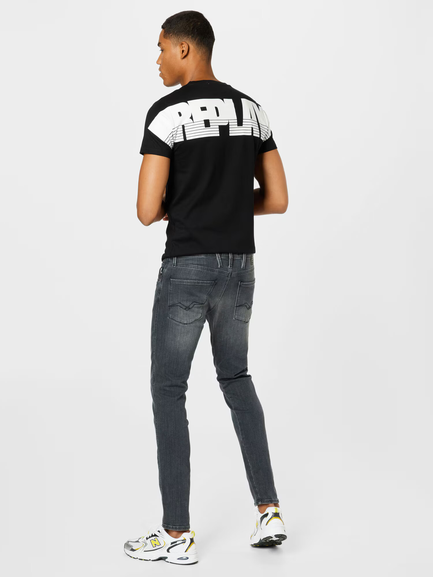 REPLAY Jeans 'ANBASS' gri denim - Pled.ro