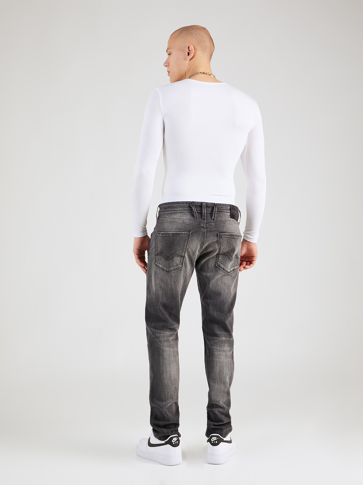 REPLAY Jeans 'ANBASS' gri denim - Pled.ro