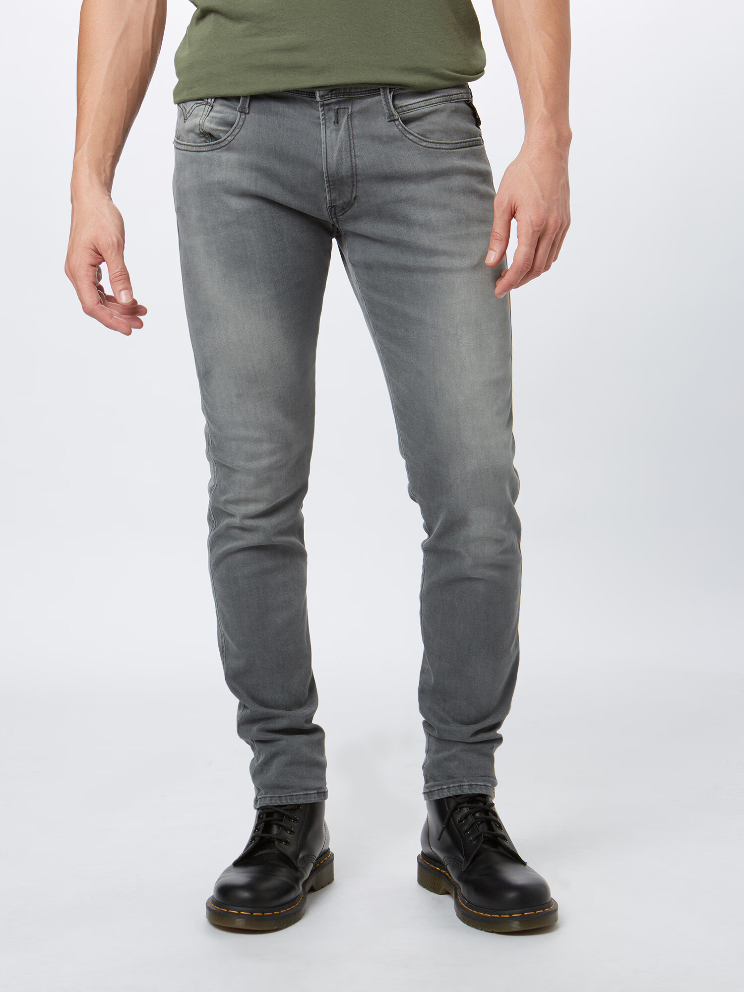 REPLAY Jeans 'Anbass' gri denim - Pled.ro