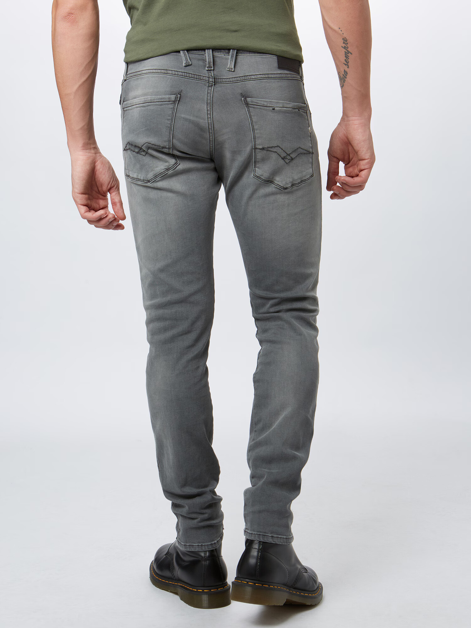 REPLAY Jeans 'Anbass' gri denim - Pled.ro