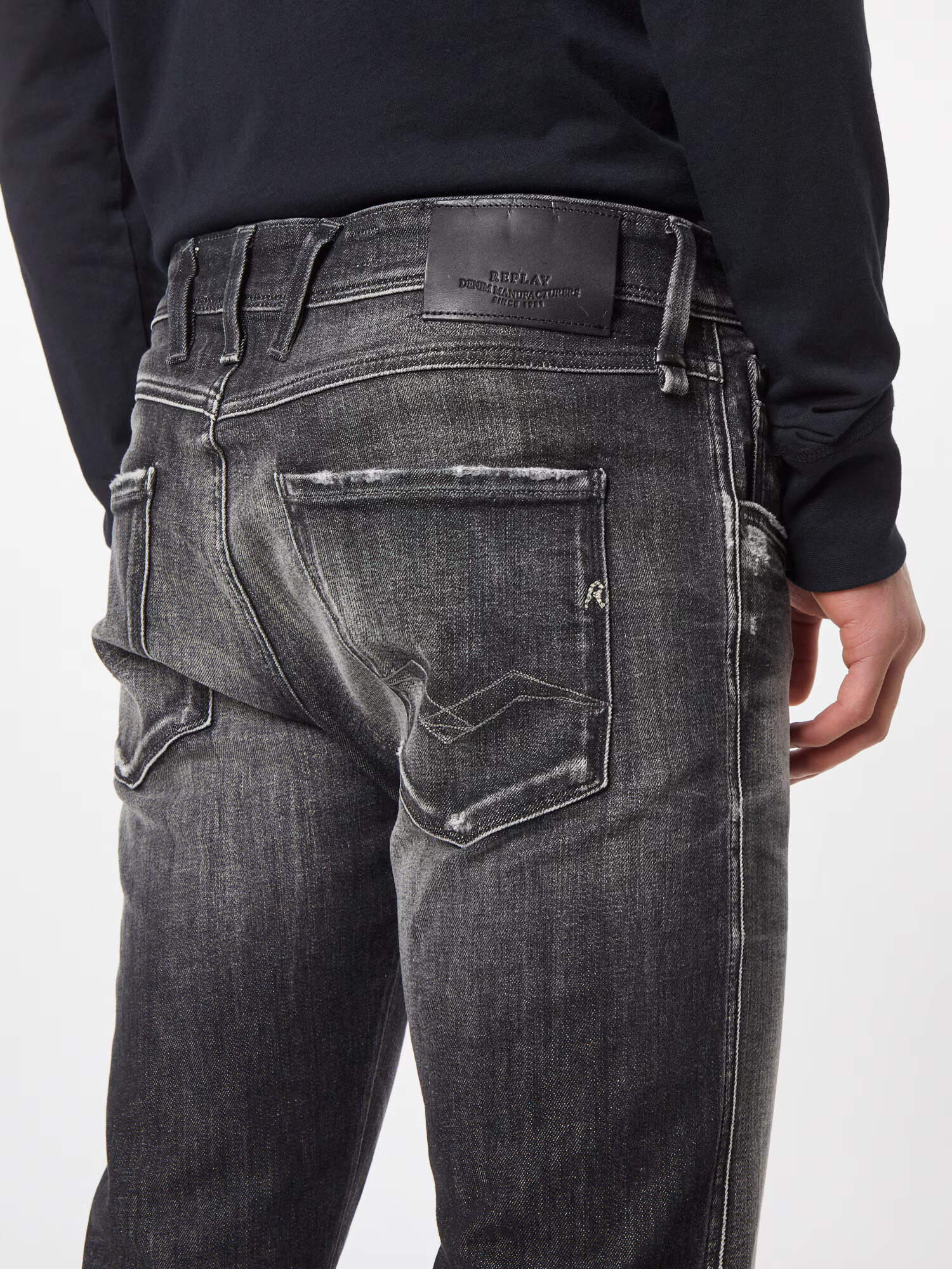 REPLAY Jeans 'ANBASS' gri denim - Pled.ro