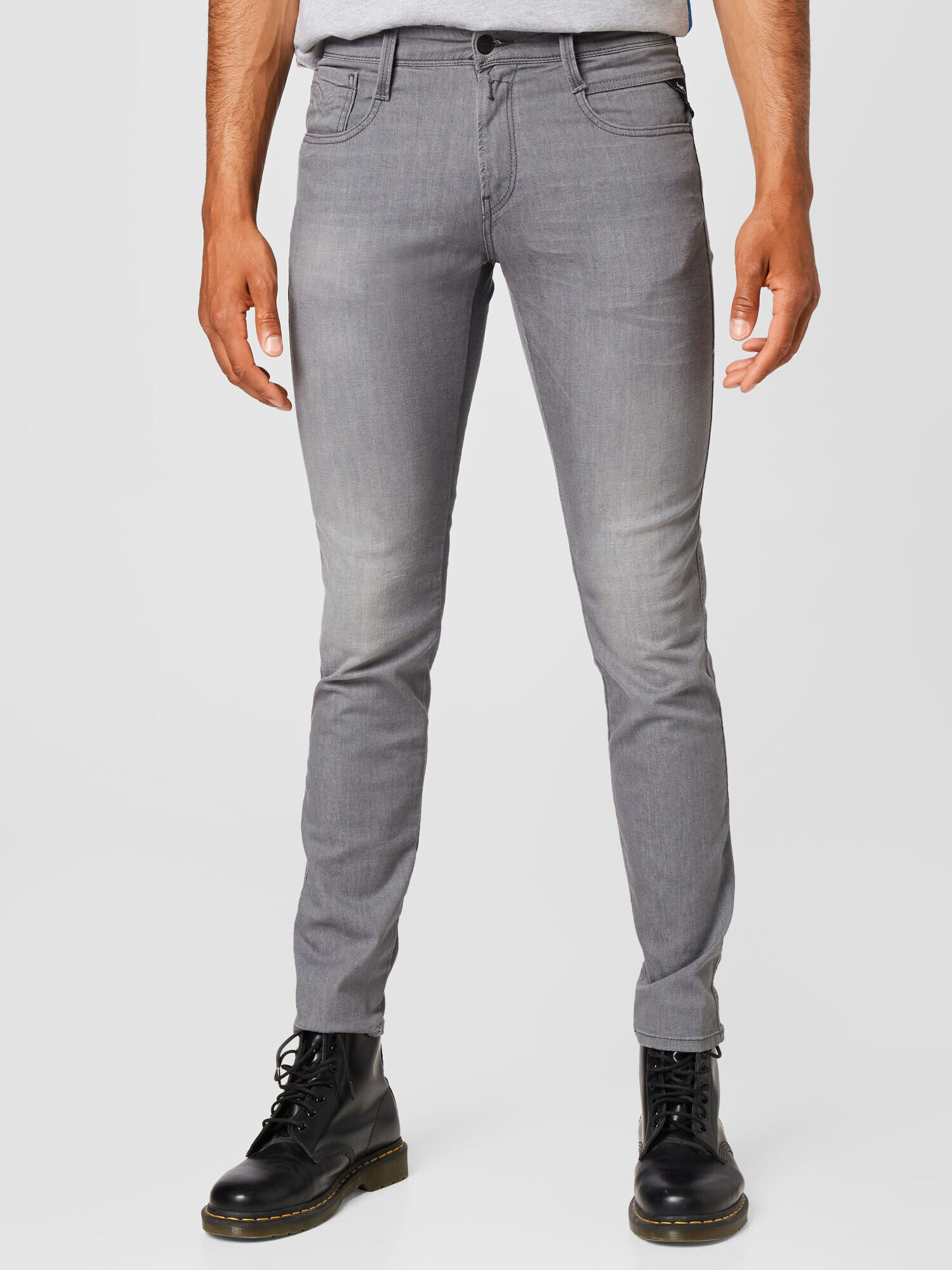 REPLAY Jeans 'ANBASS' gri denim - Pled.ro