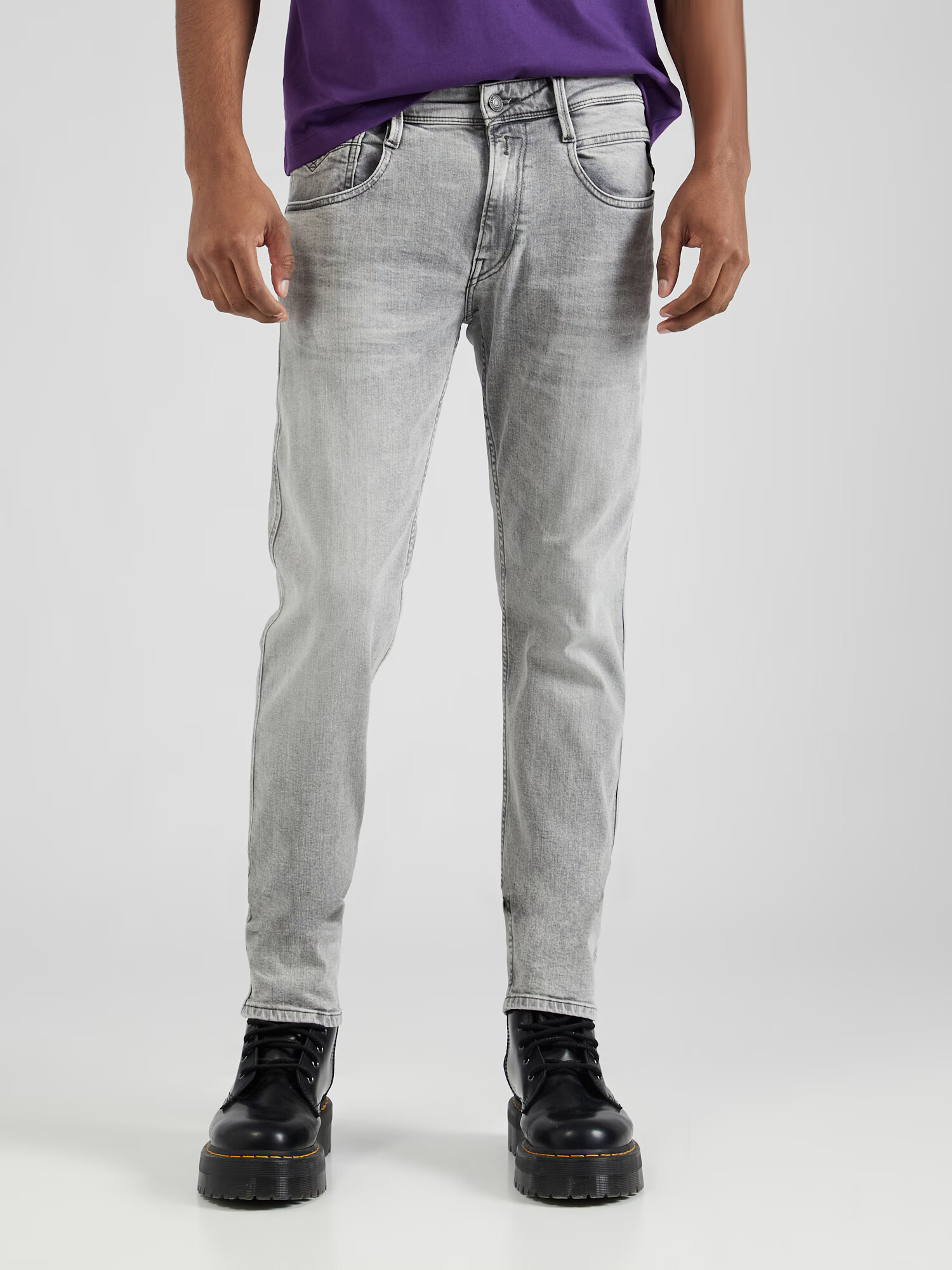 REPLAY Jeans 'ANBASS' gri deschis - Pled.ro