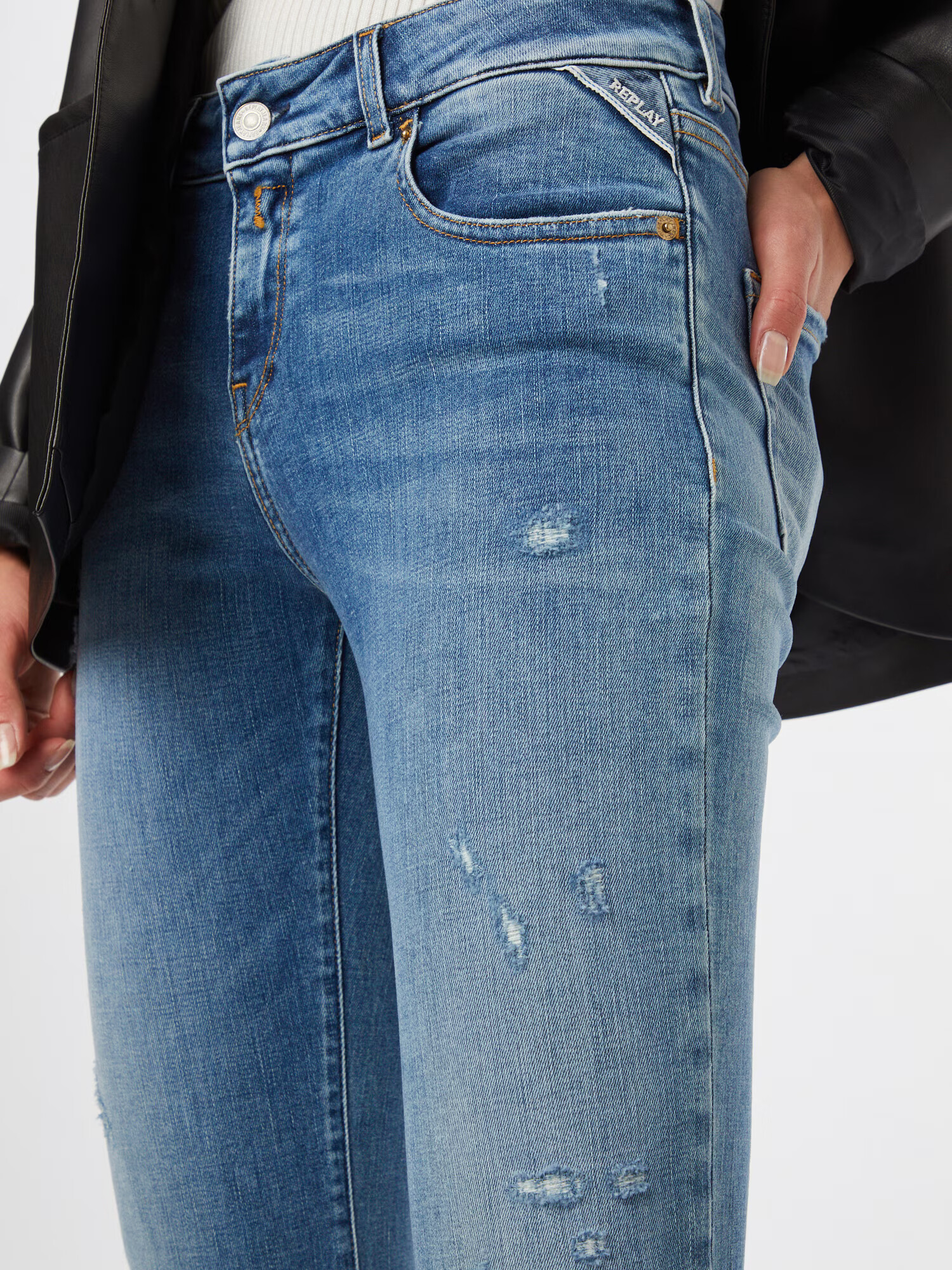 REPLAY Jeans 'Faaby' albastru denim - Pled.ro