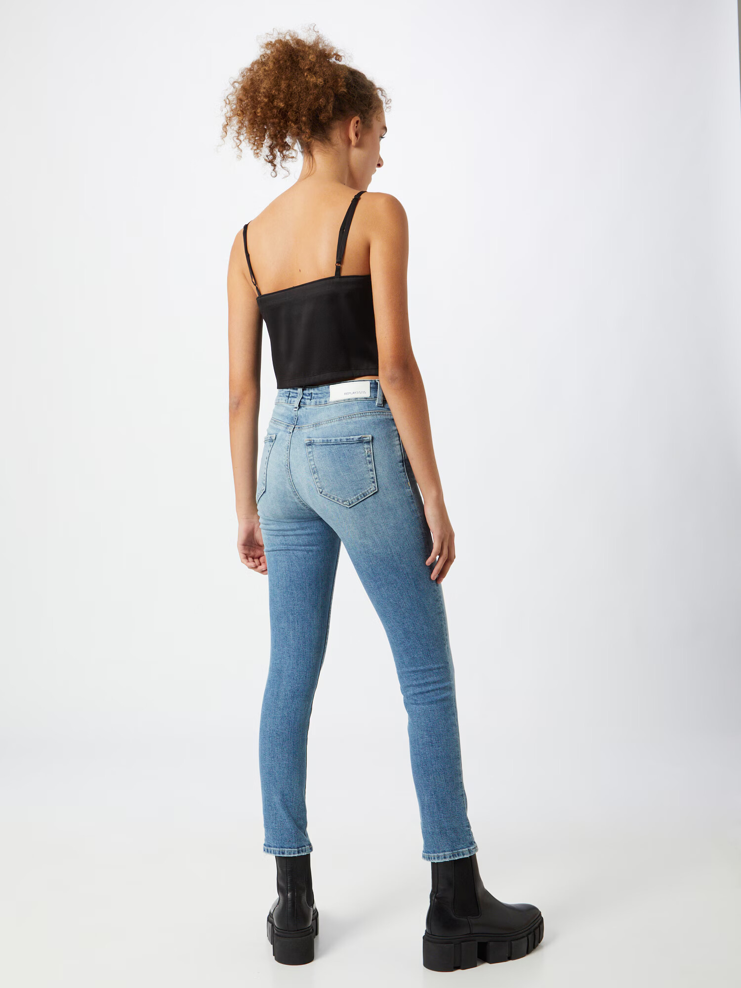 REPLAY Jeans 'Faaby' albastru denim - Pled.ro