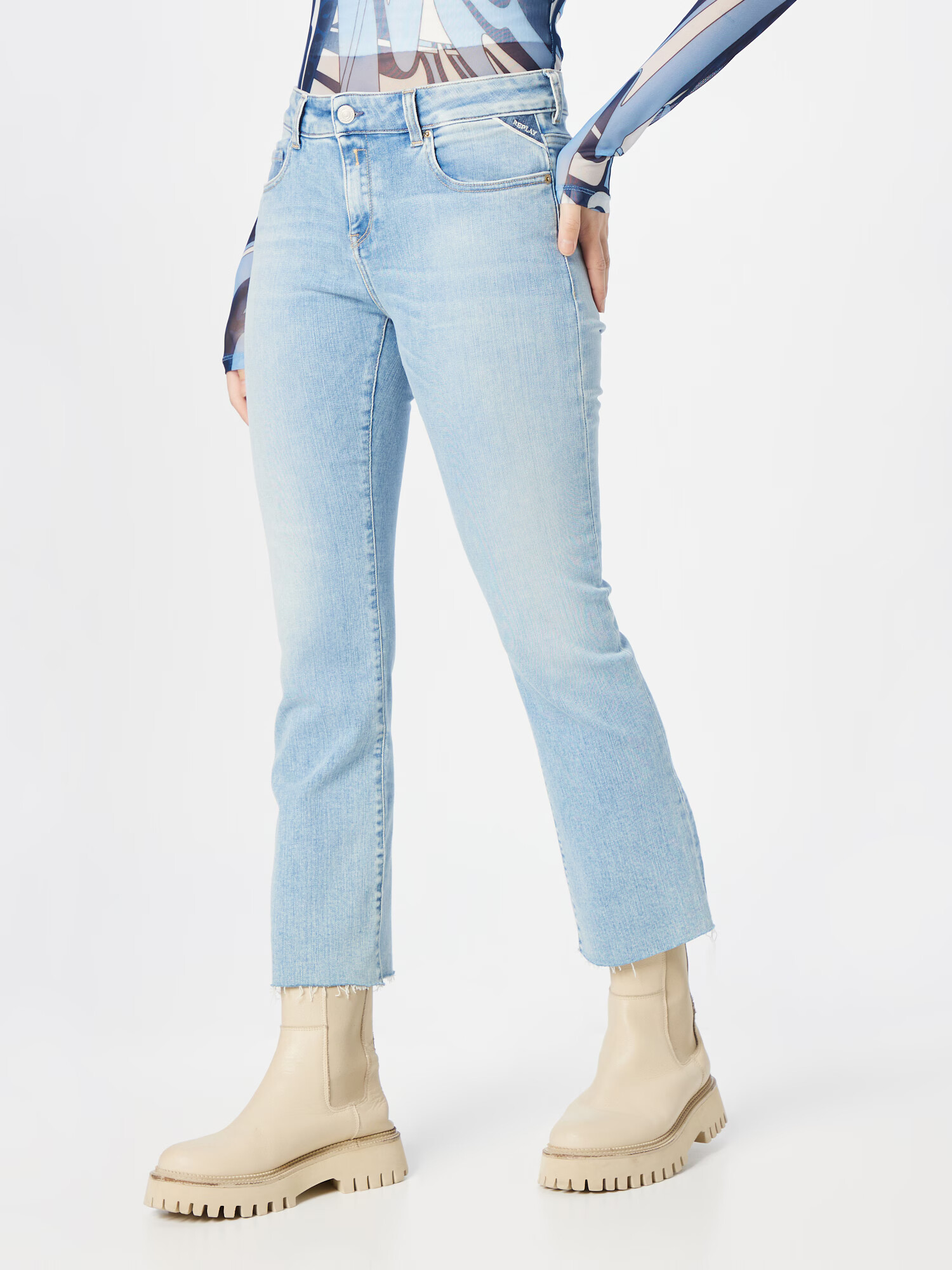 REPLAY Jeans 'FAABY' albastru deschis - Pled.ro