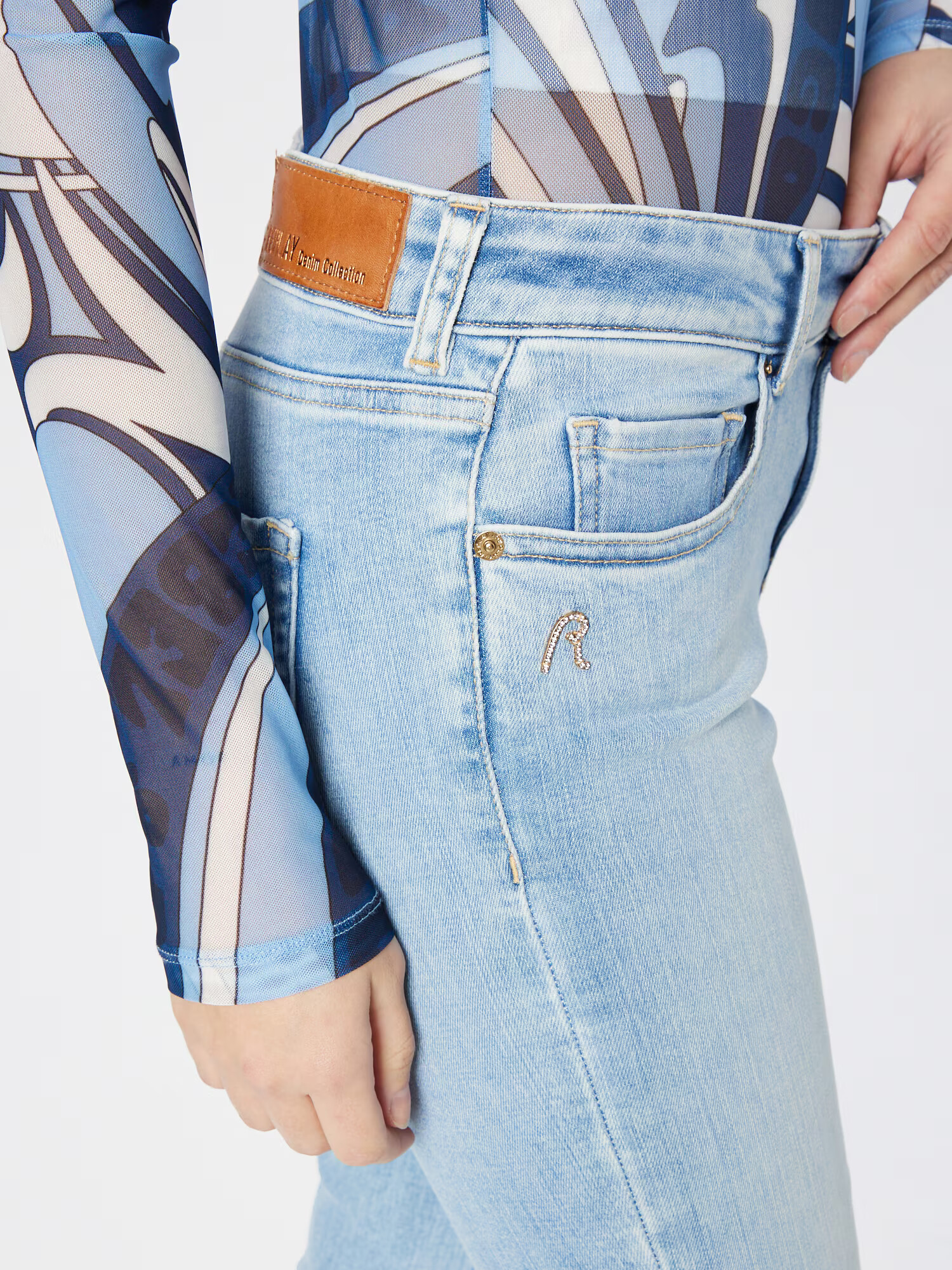 REPLAY Jeans 'FAABY' albastru deschis - Pled.ro