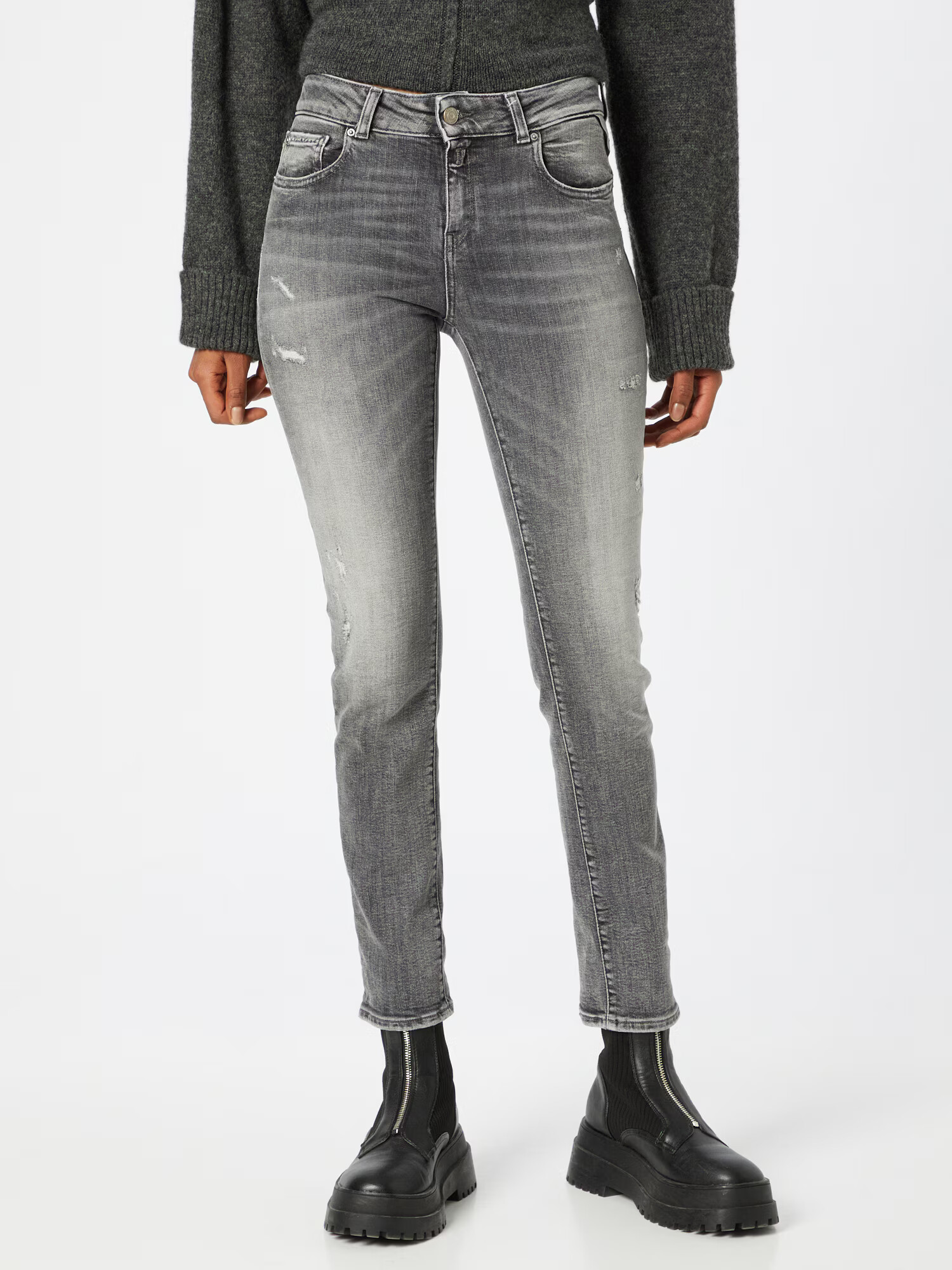 REPLAY Jeans 'FAABY' gri denim - Pled.ro