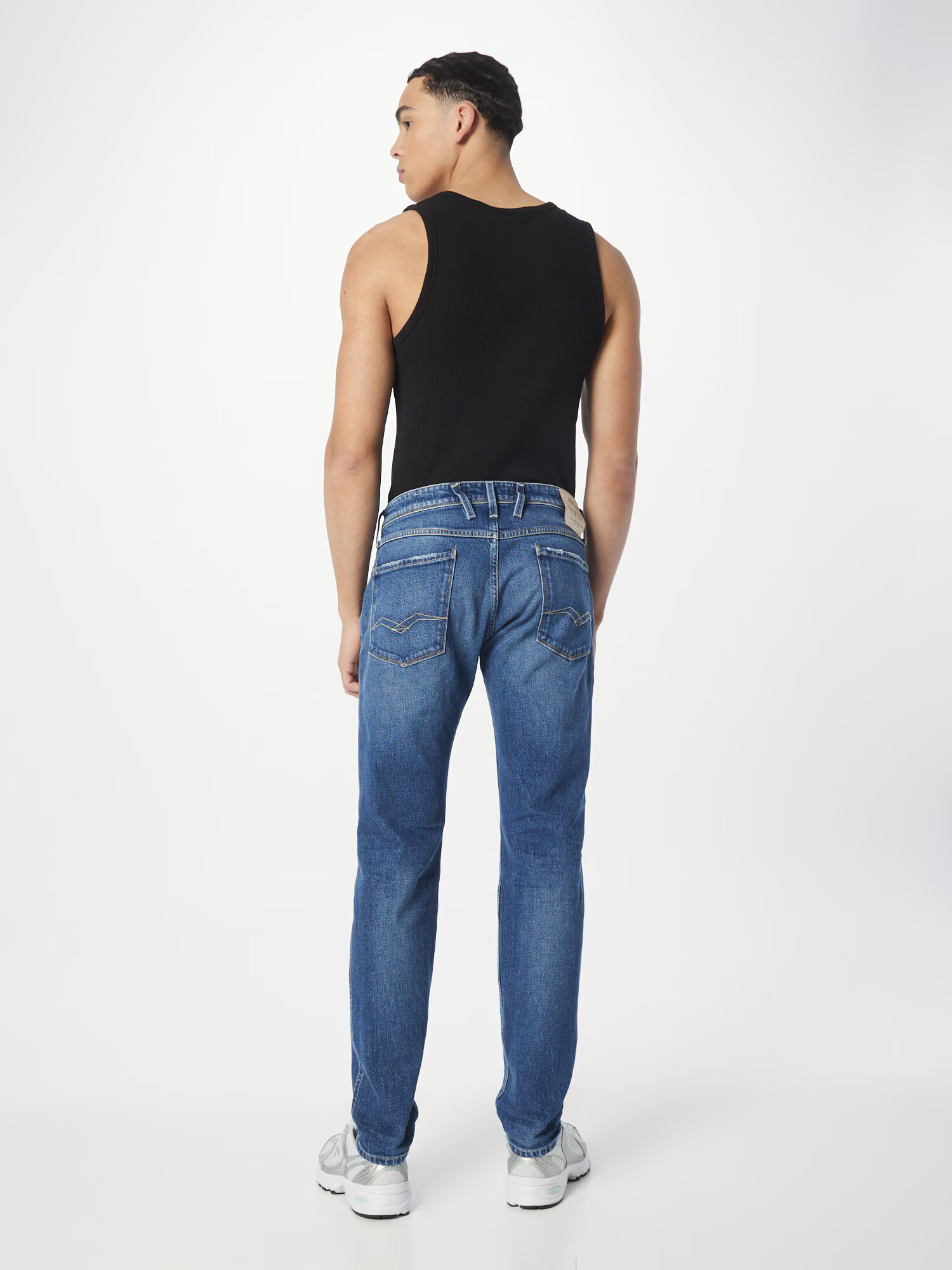 REPLAY Jeans 'Grover' ecru / albastru - Pled.ro