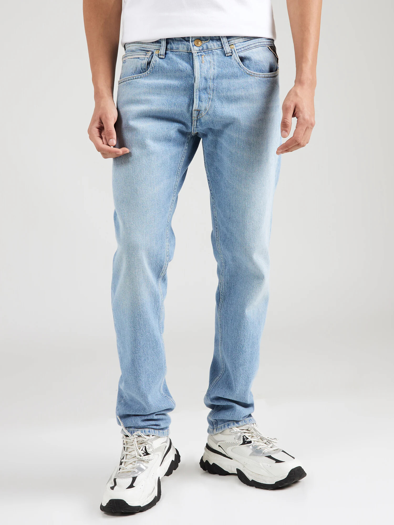 REPLAY Jeans 'GROVER' albastru deschis - Pled.ro