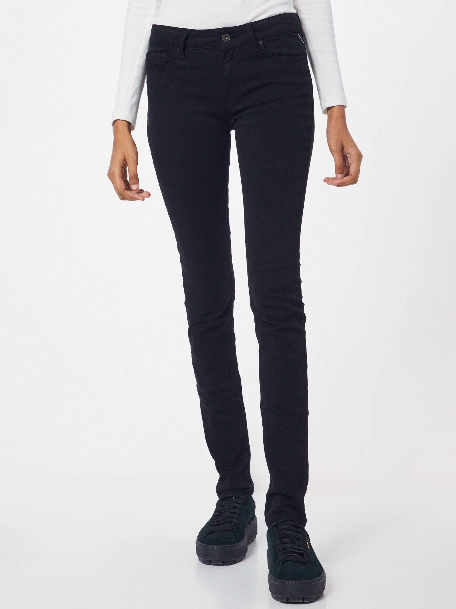 REPLAY Jeans 'Luz' negru denim - Pled.ro