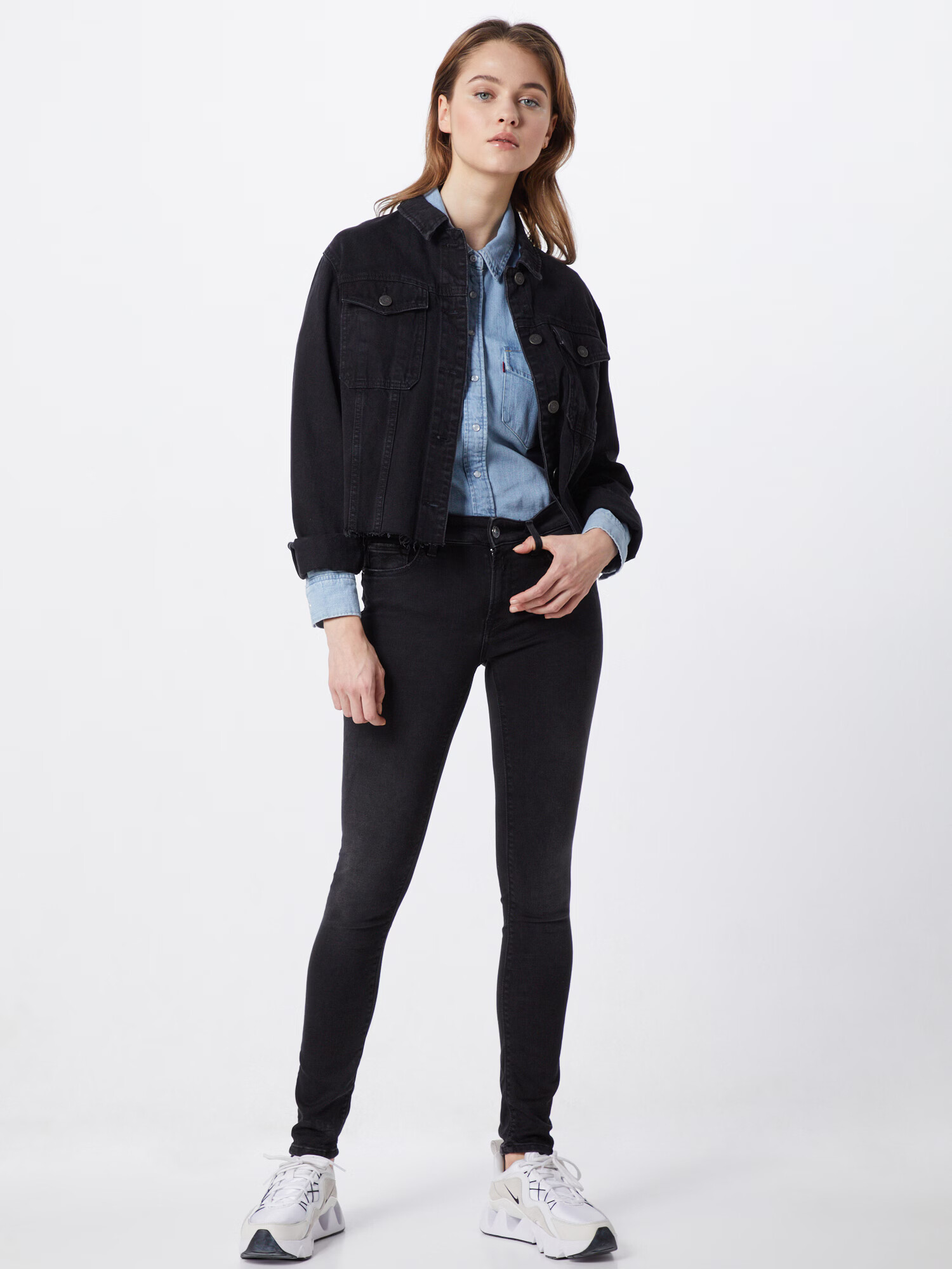 REPLAY Jeans 'LUZ' negru denim - Pled.ro