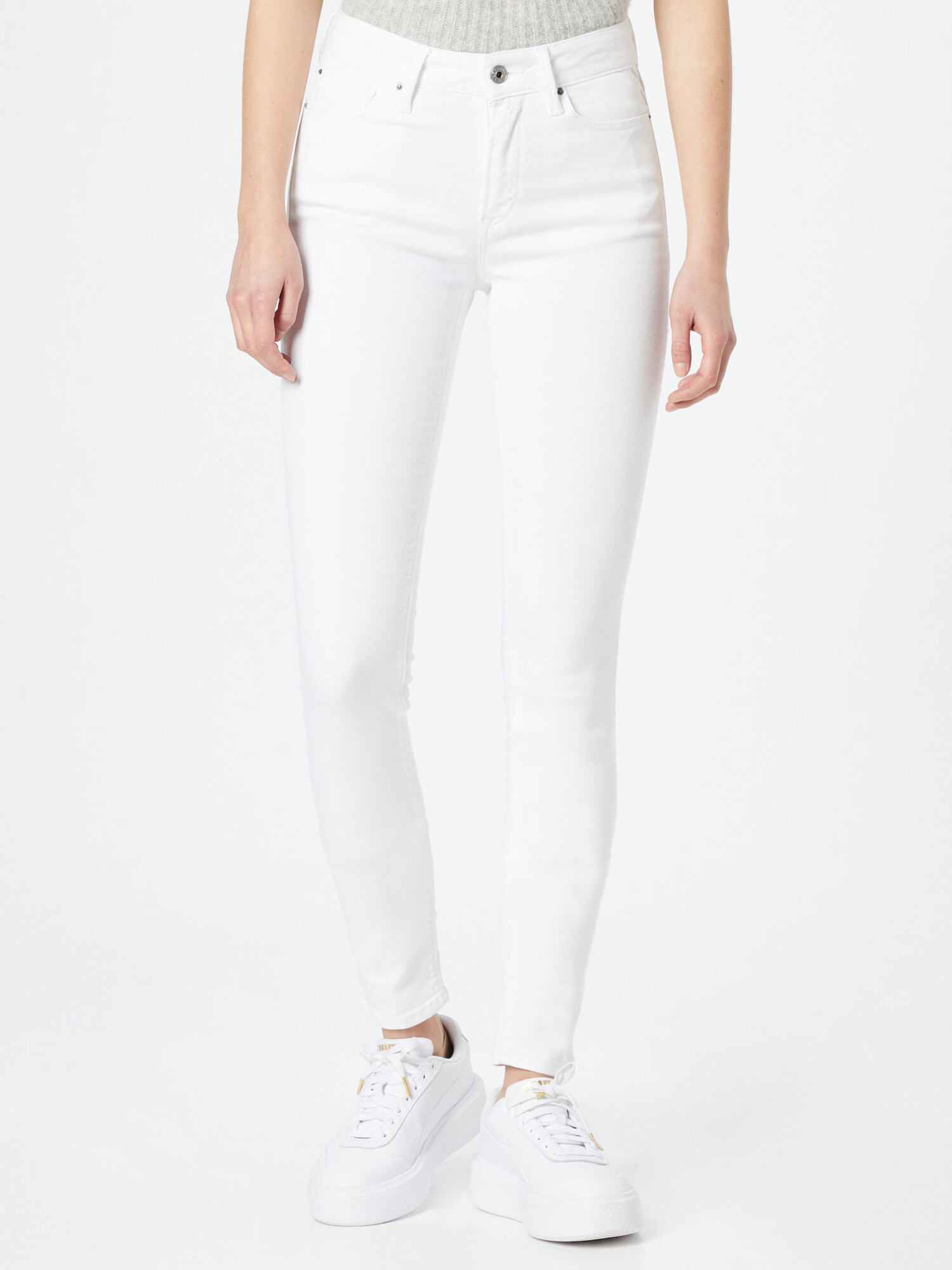 REPLAY Jeans 'Luzien' alb denim - Pled.ro