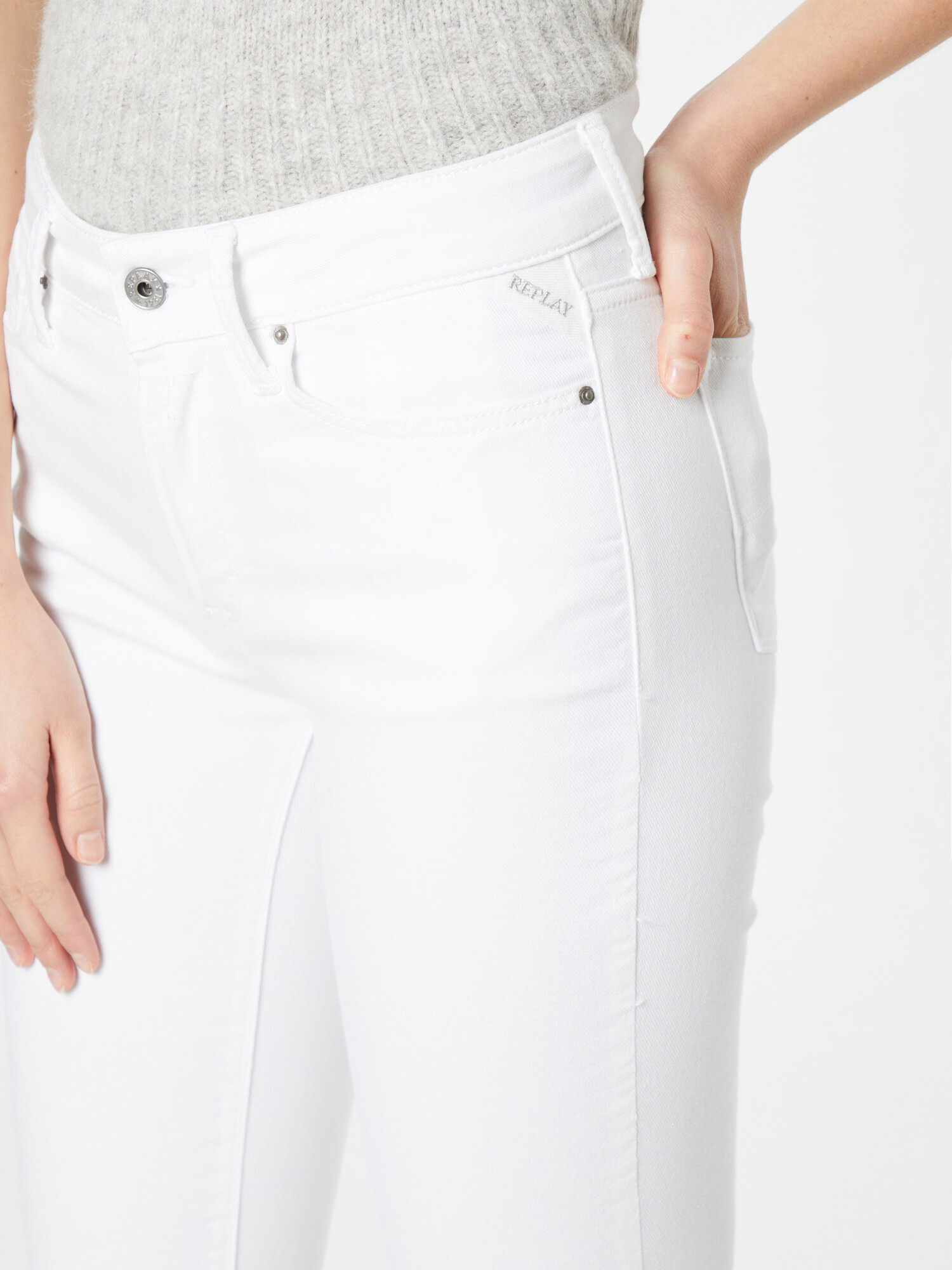 REPLAY Jeans 'Luzien' alb denim - Pled.ro