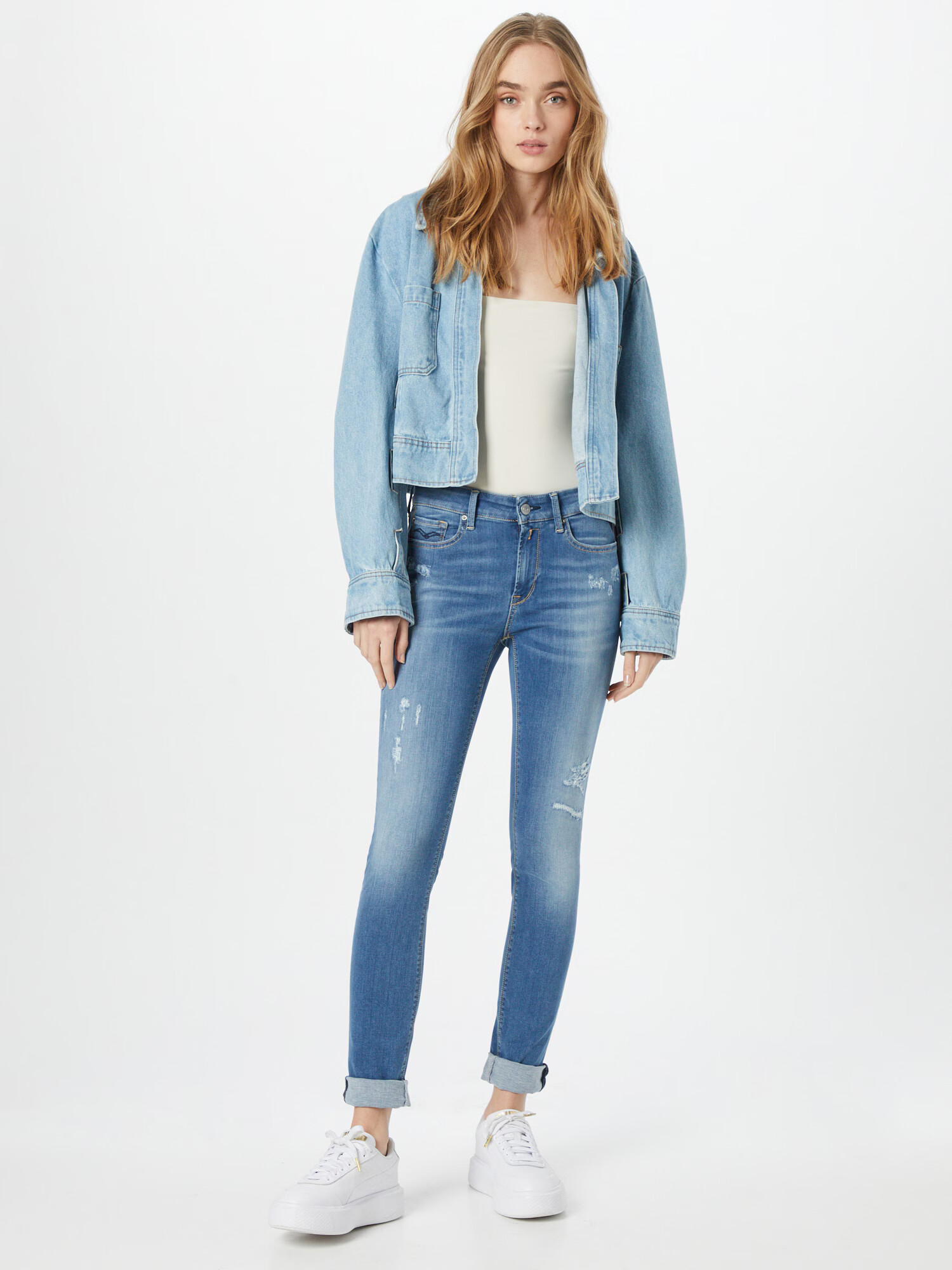 REPLAY Jeans 'Luzien' albastru denim - Pled.ro