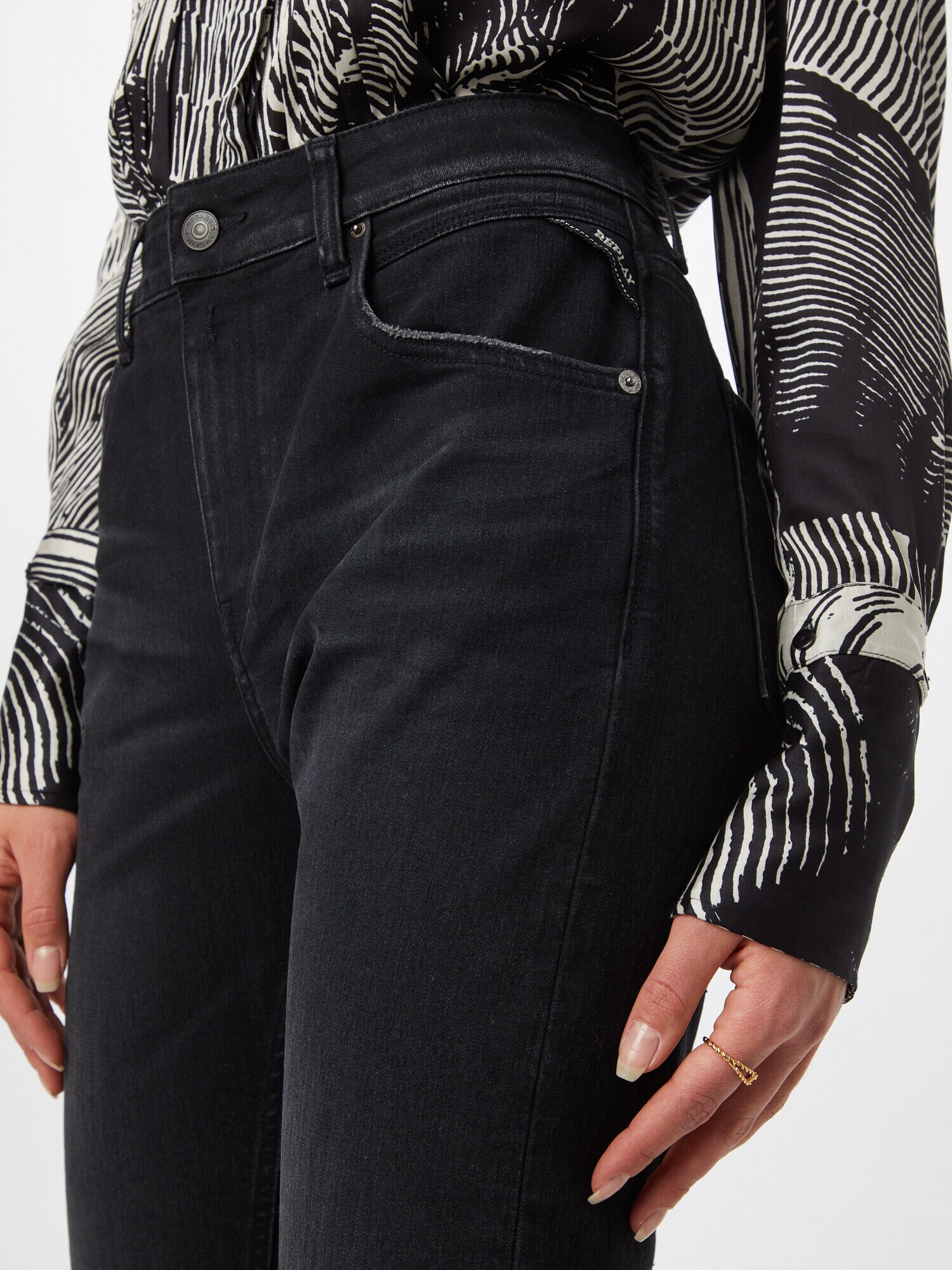 REPLAY Jeans 'Marty' negru denim - Pled.ro