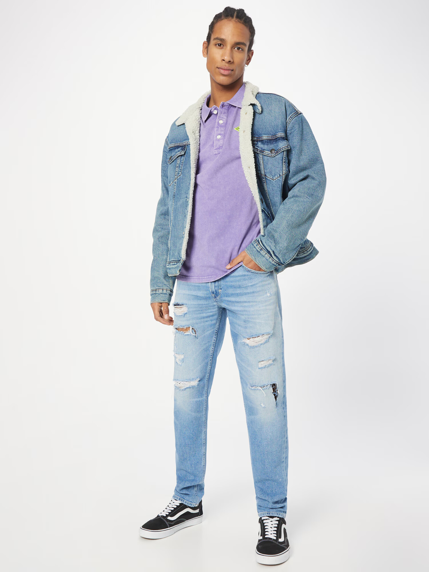 REPLAY Jeans 'MICKYM' albastru deschis - Pled.ro