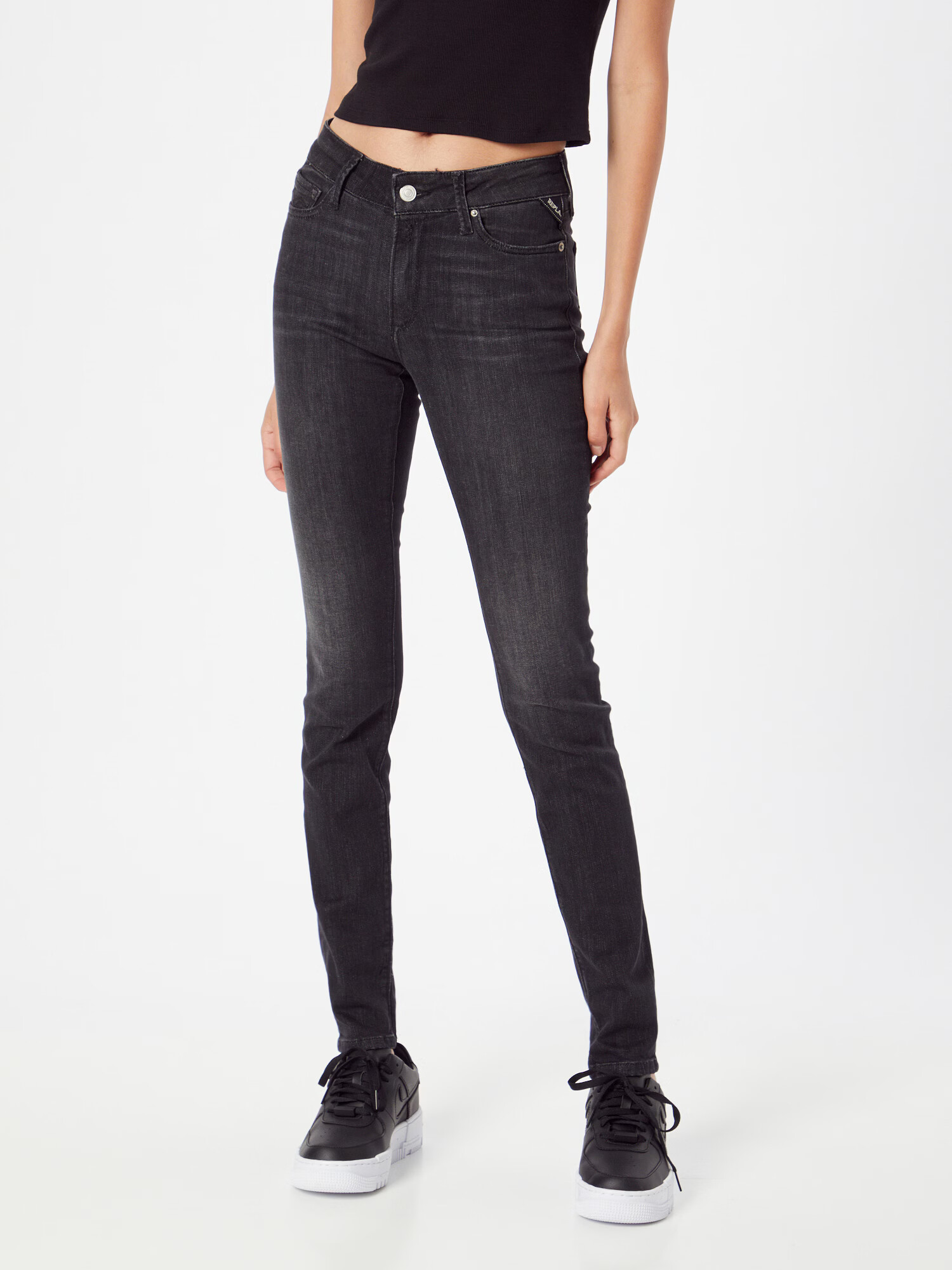 REPLAY Jeans negru denim - Pled.ro