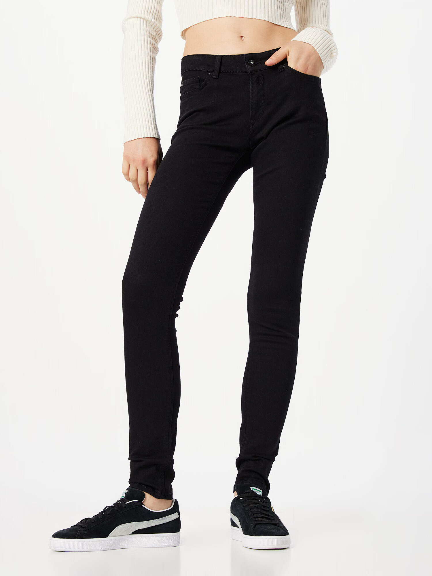 REPLAY Jeans 'NEW LUZ' negru denim - Pled.ro