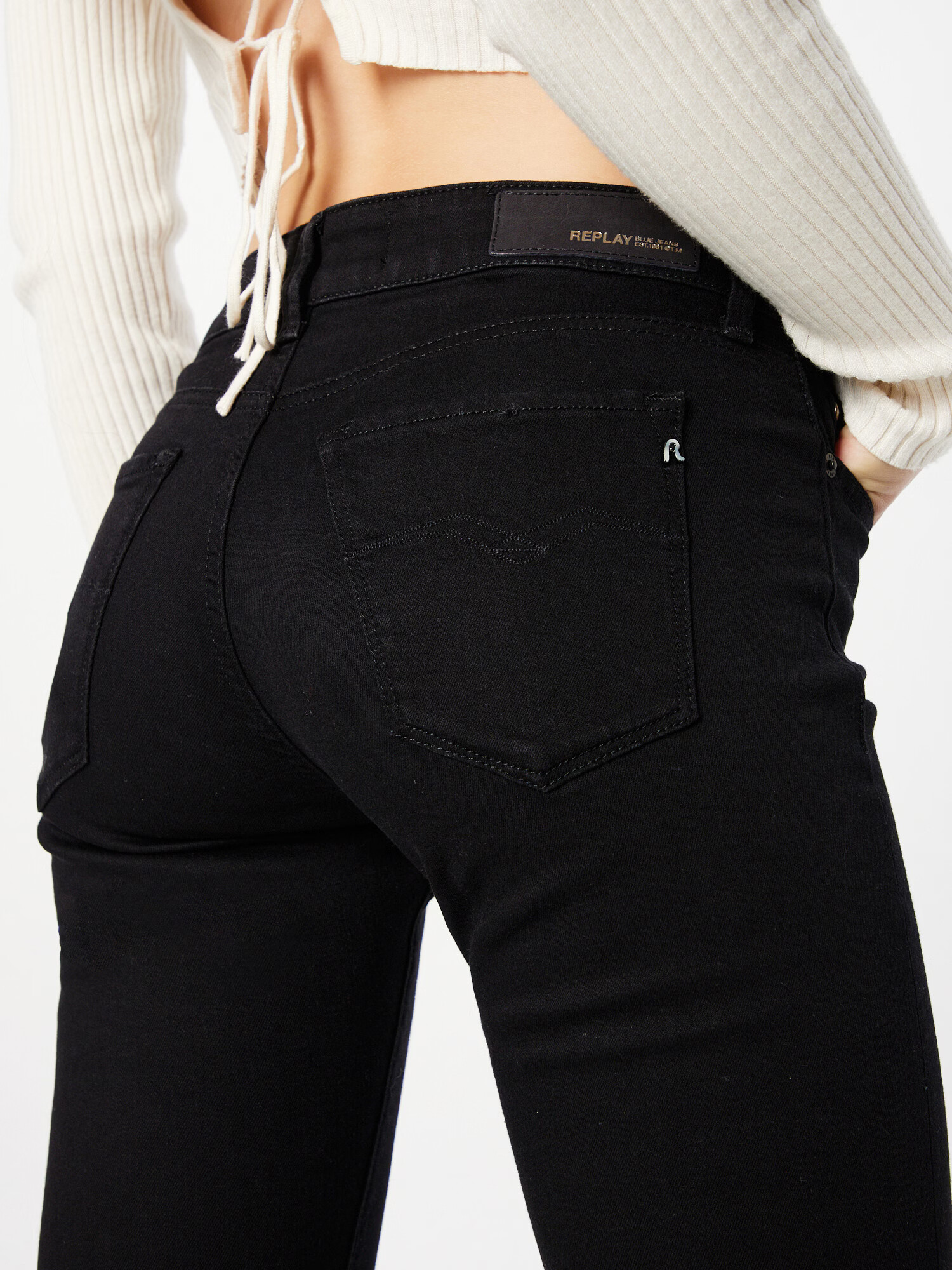 REPLAY Jeans 'NEW LUZ' negru denim - Pled.ro