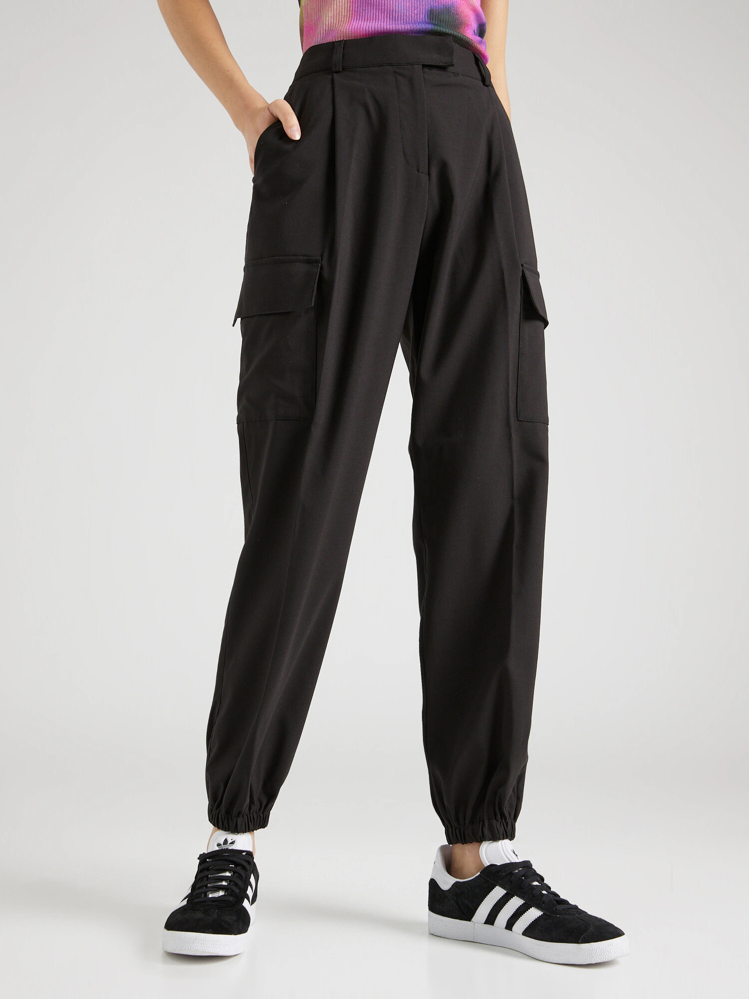 REPLAY Pantaloni cu buzunare negru - Pled.ro